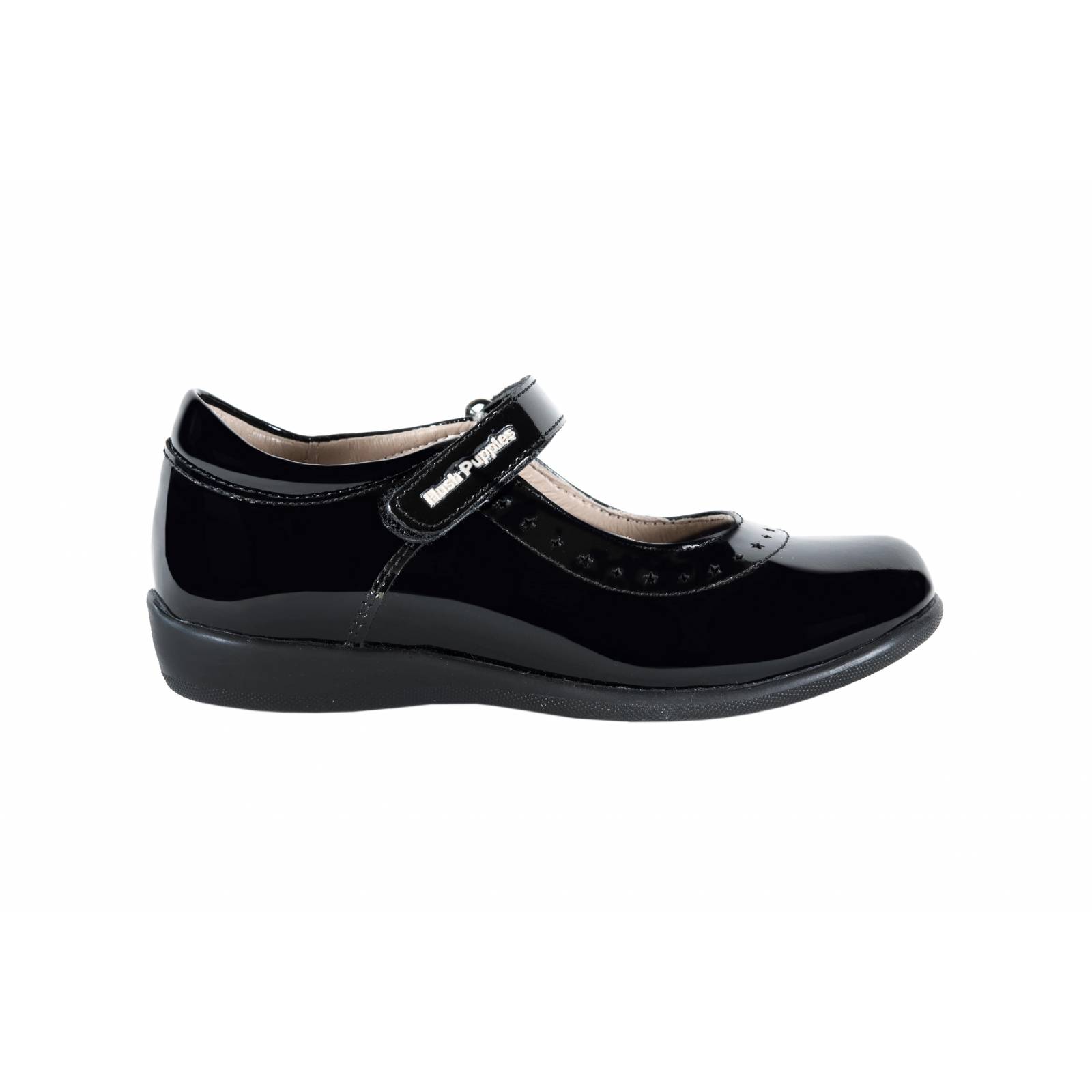 Zapato Niña Hush Puppies 1164 Piel Negro Escolar