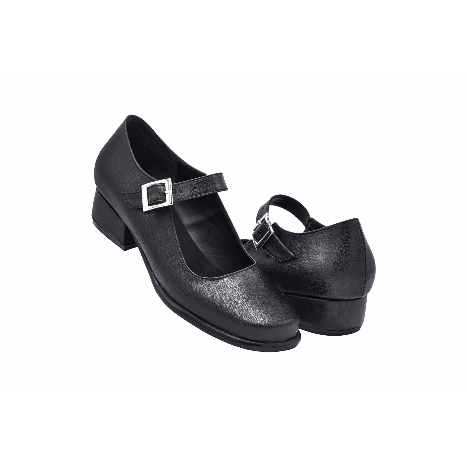 Zapato Escolta Mancera 629 Negro Tacón Escolar
