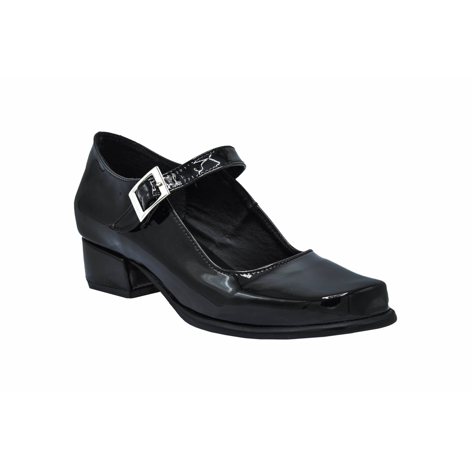 Zapato Escolta Mancera 629 Negro Tacón Escolar