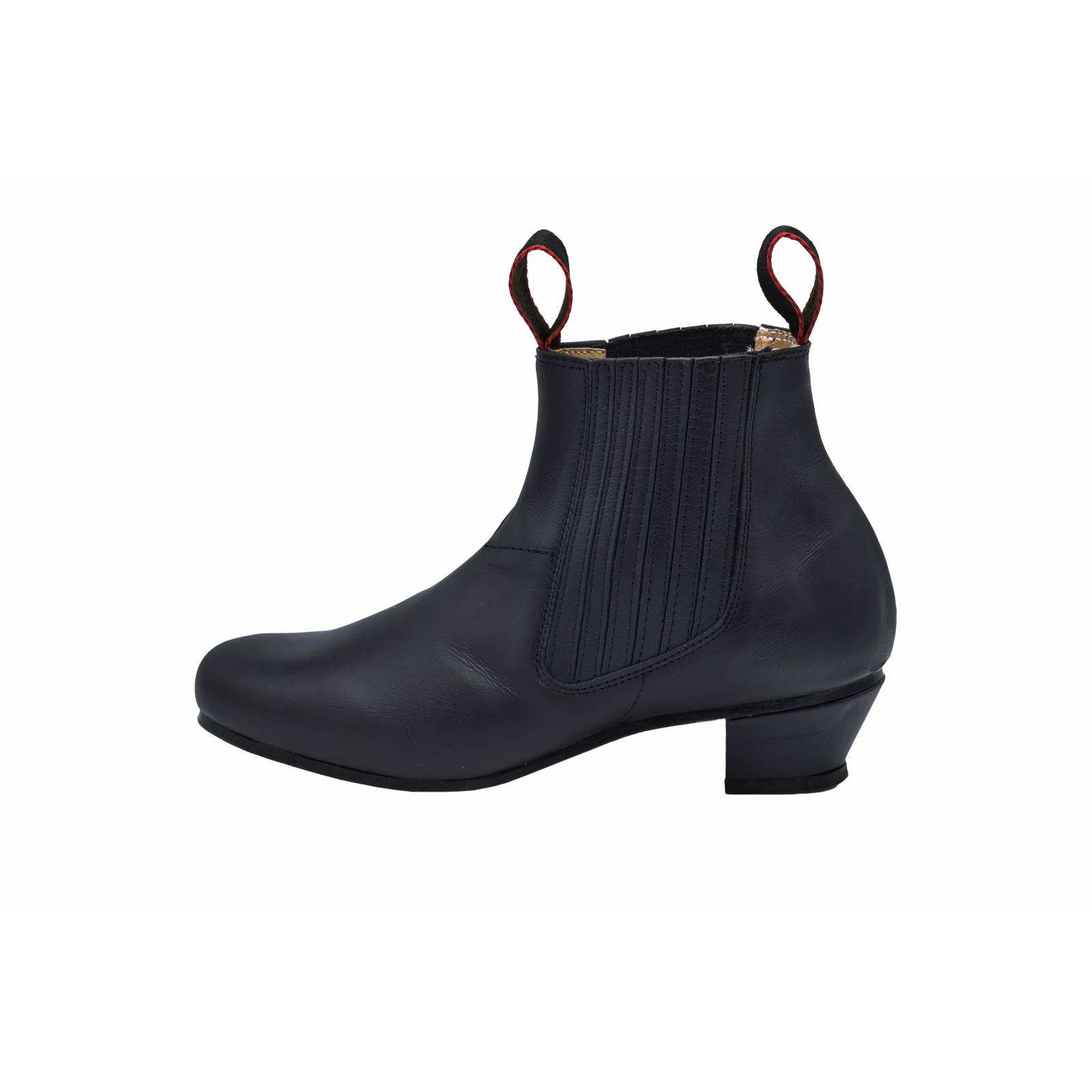 Botin Danza Folklórica Regional Piel Negro Sin Clavos