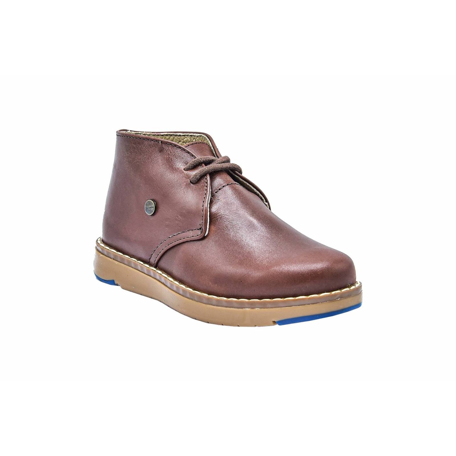 Zapato Bota Niño Chabelo 19502 Piel Café Moda Casual (15.0 - 17.5)