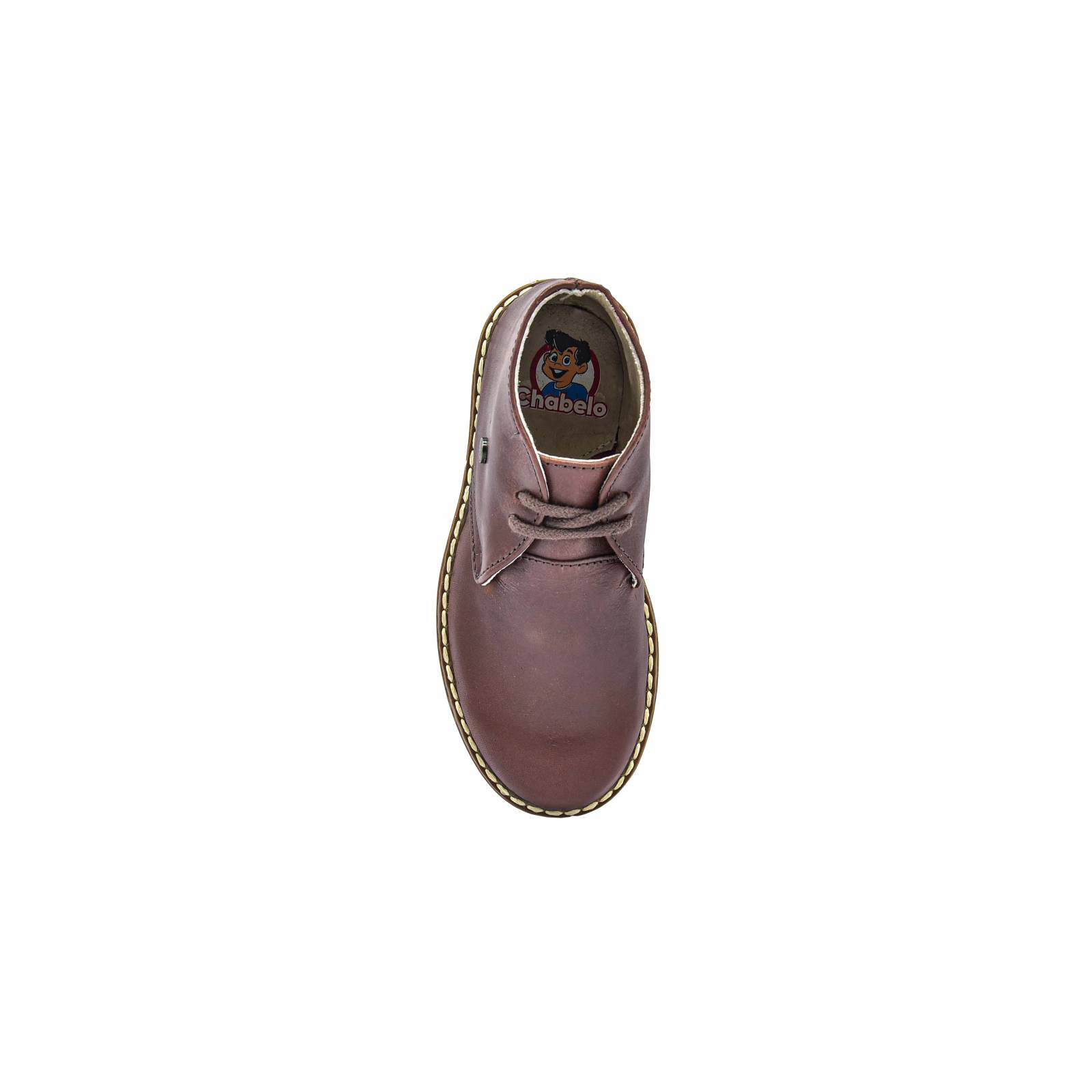 Zapato Bota Niño Chabelo 19502 Piel Café Moda Casual (15.0 - 17.5)