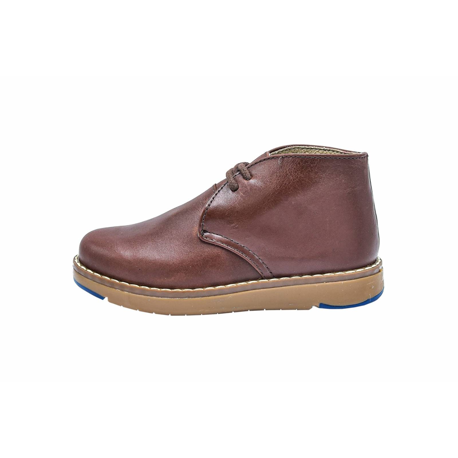 Zapato Bota Niño Chabelo 19502 Piel Café Moda Casual (15.0 - 17.5)