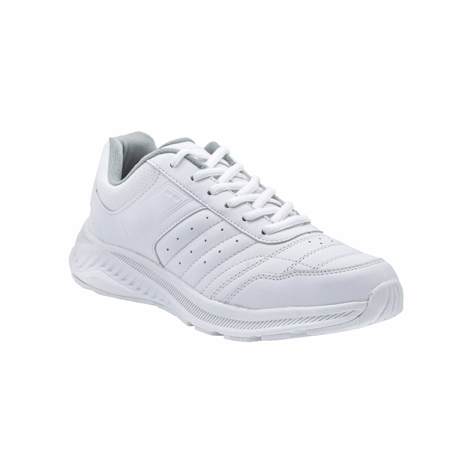 Tenis Unisex Court 2957 Piel Blanco Escolar Deportivo