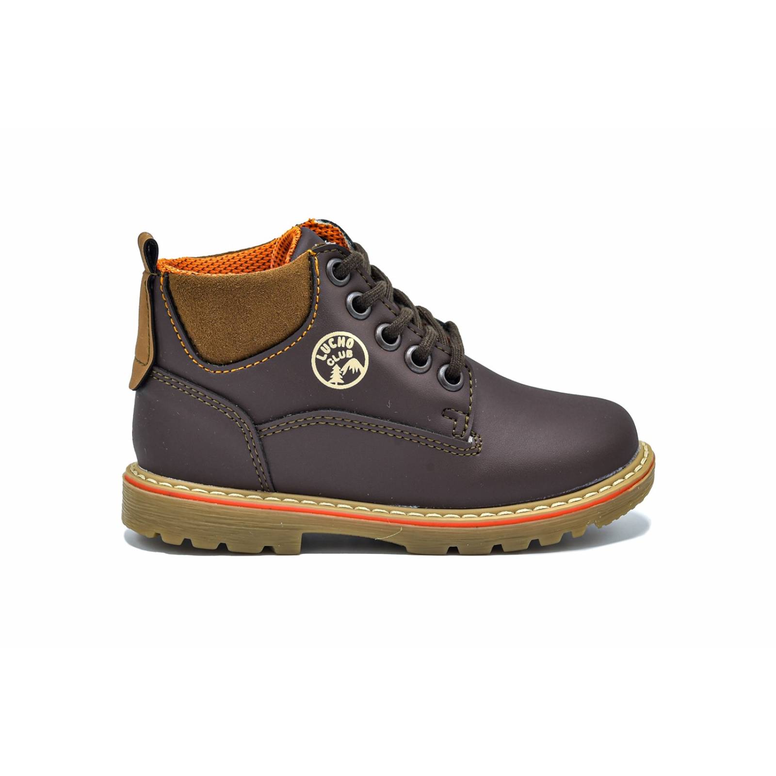 Zapato Bota Niño Lucho 356 Cafe Moda Casual (12.0 - 14.5)