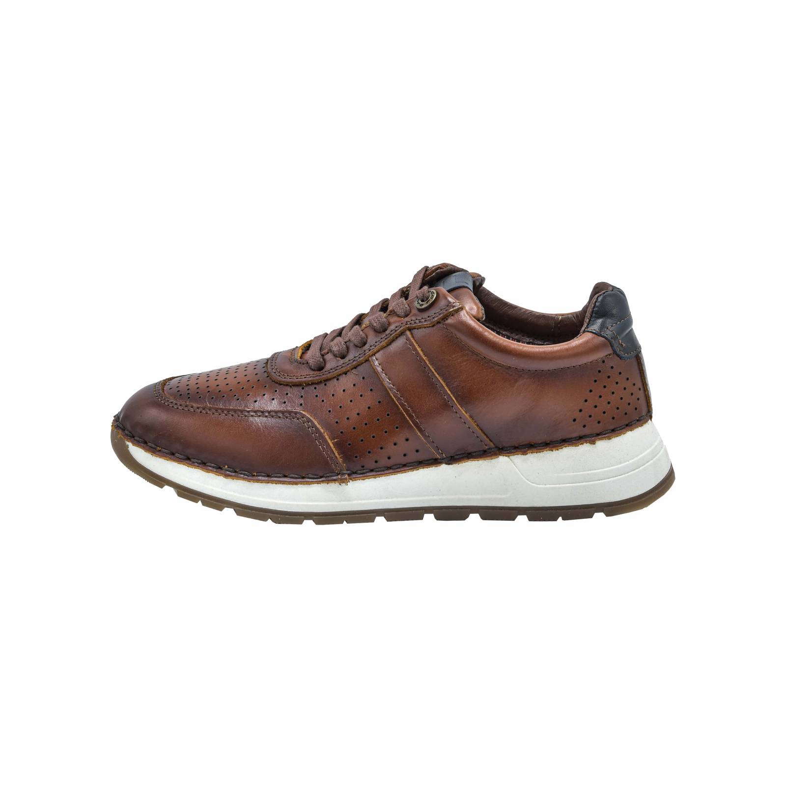 Zapato Caballero Lobo Solo 9744 Piel Café Cosido Moda 25-30