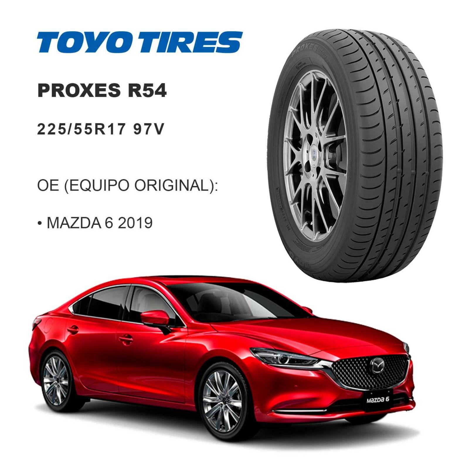 Llanta 225/55R17 Toyo Proxes R54 97V OE 