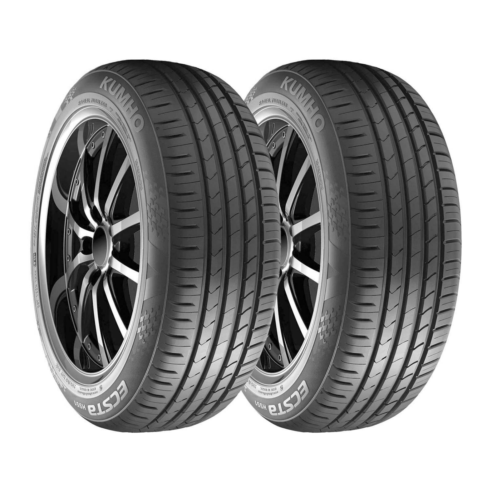 2 Llantas 225/45 R17 Kumho Ecsta Hs51 91W OE 