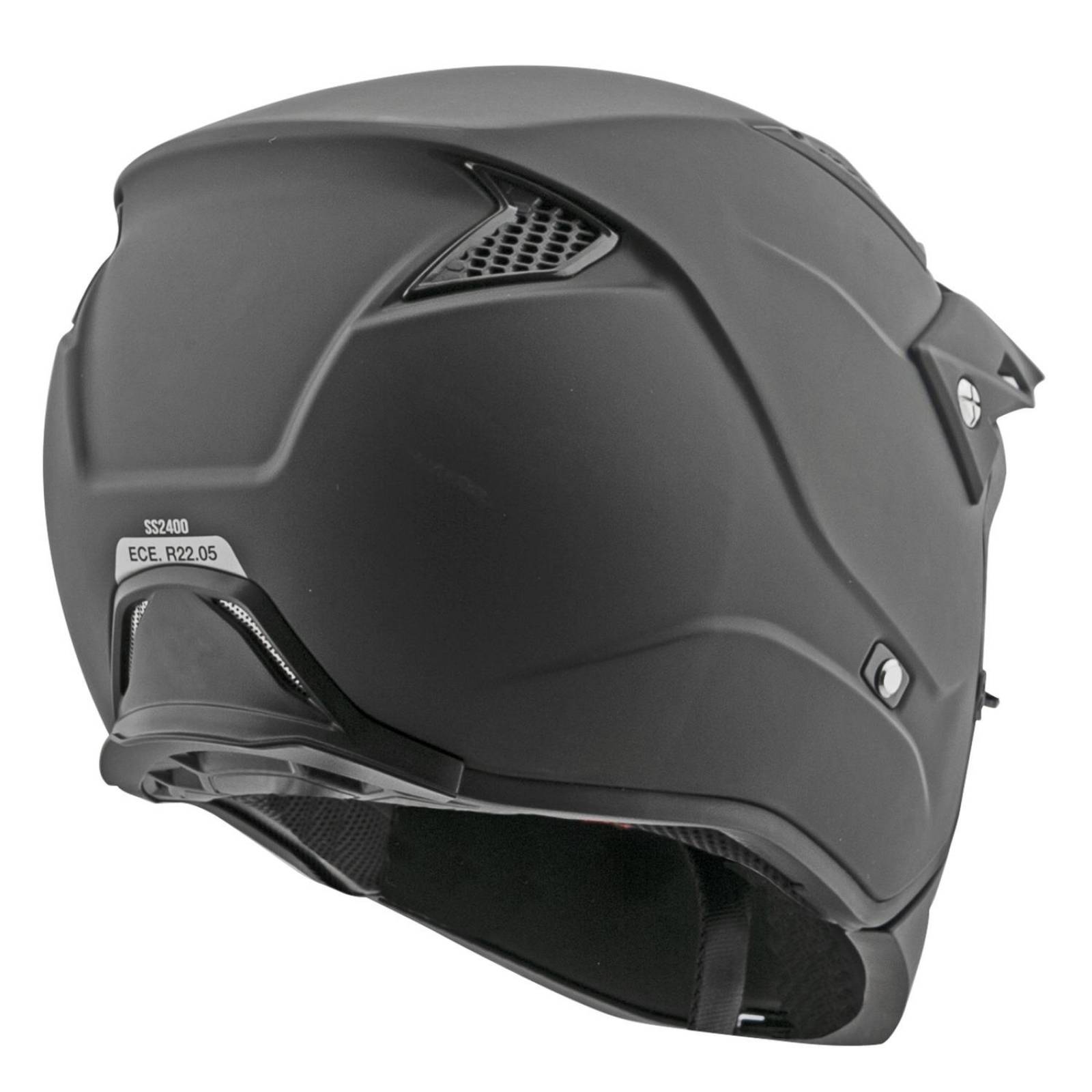 Casco Joe Rocket RKT 24 Negro Mate 3 N 1 Abierto 3/4 Integral