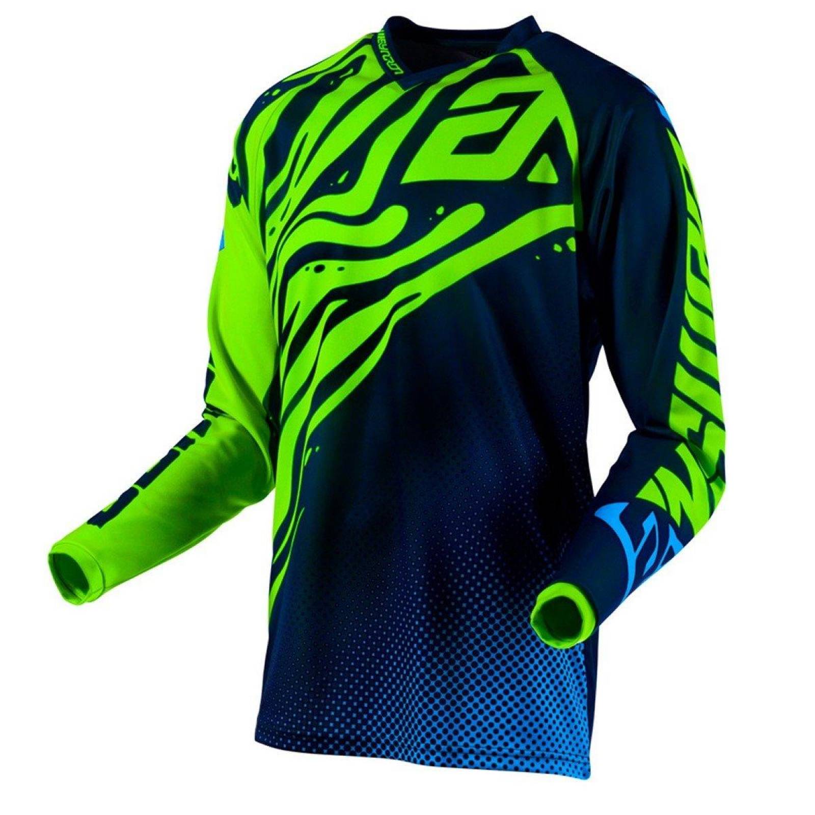 Jersey Answer Syncron Flow Neón / Azul Moto Cross 