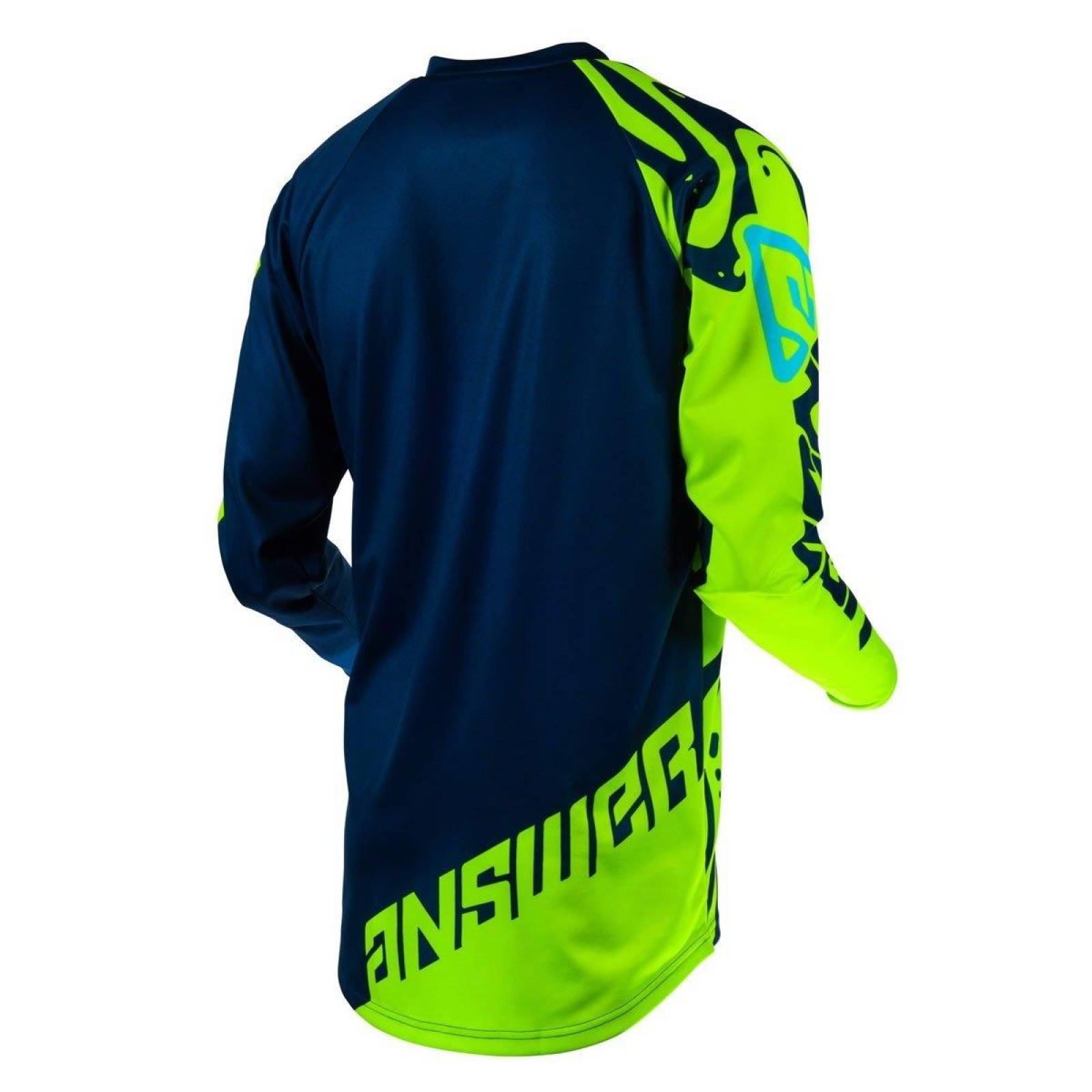 Jersey Answer Syncron Flow Neón / Azul Moto Cross 