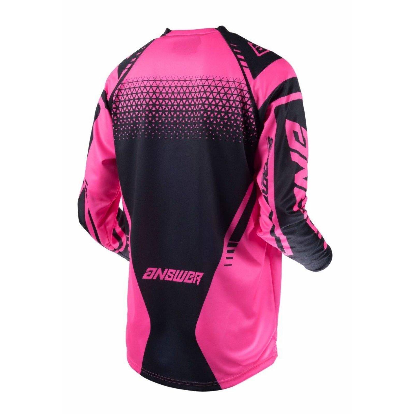 Jersey Answer Youth Syncron Drift Rosa / Negro Motocross Niñas