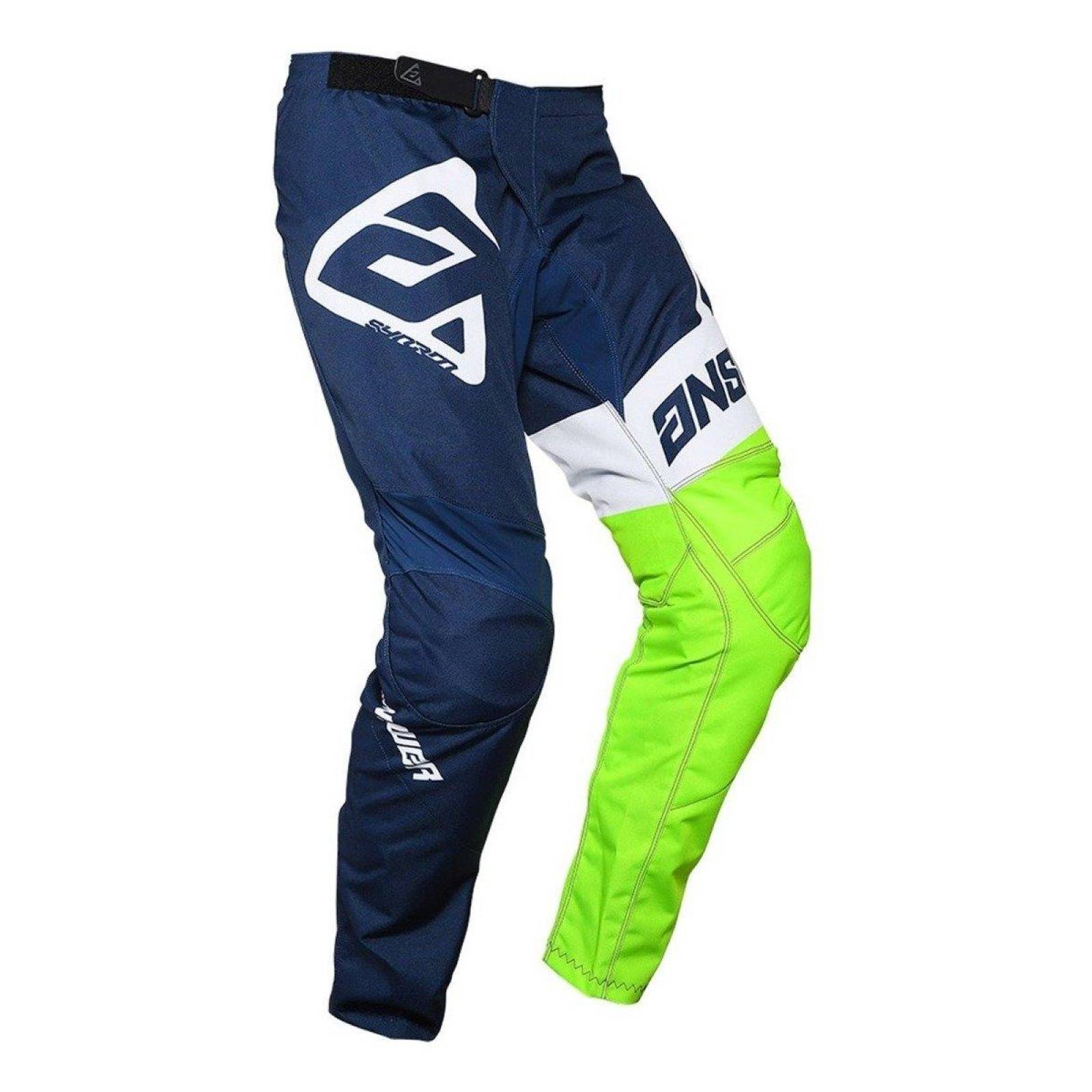 Pantalón Answer Syncron Voyd Midnight / White Moto Cross Mx 