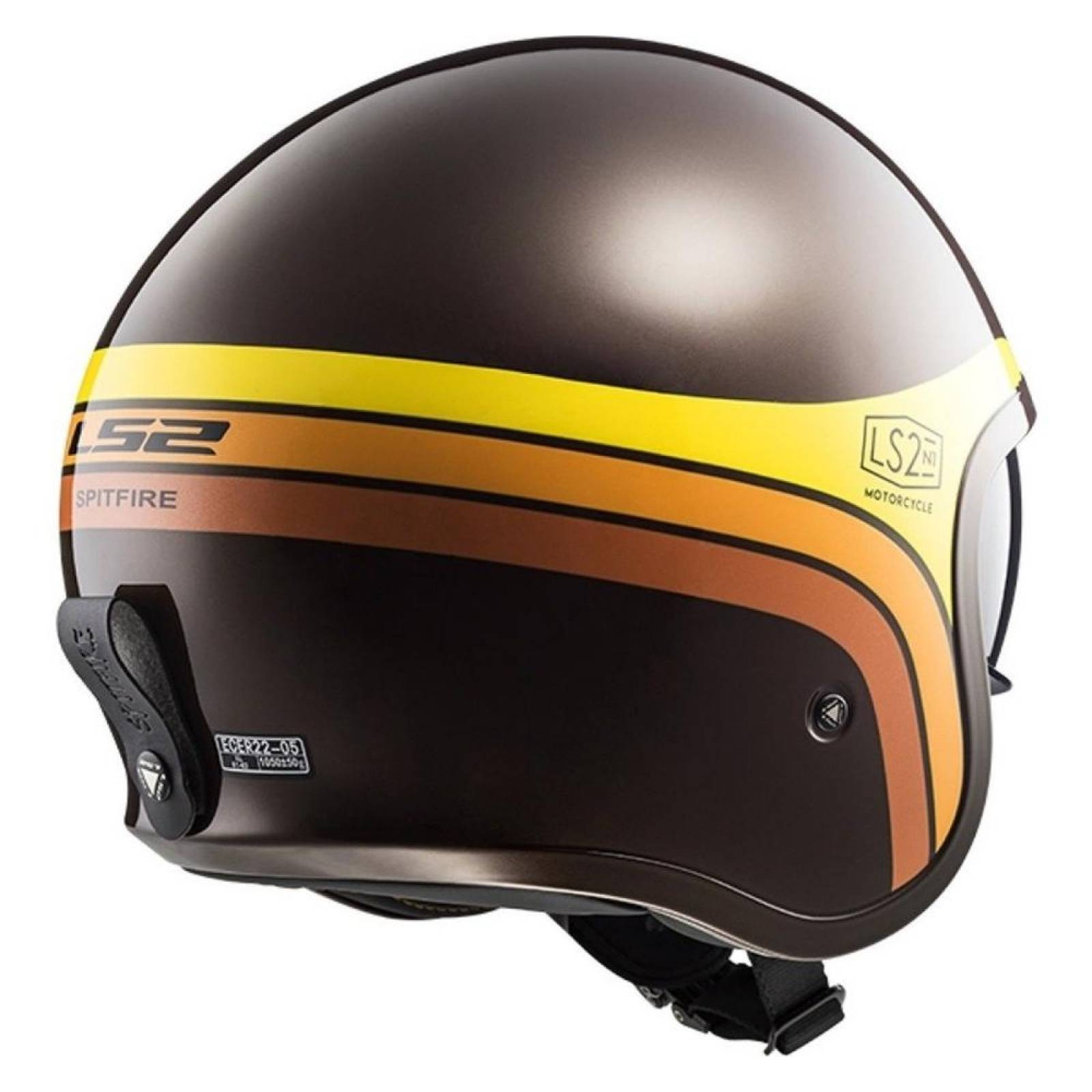Casco Abierto 3/4 LS2 OF599 Spitfire Sunrise Café Racer