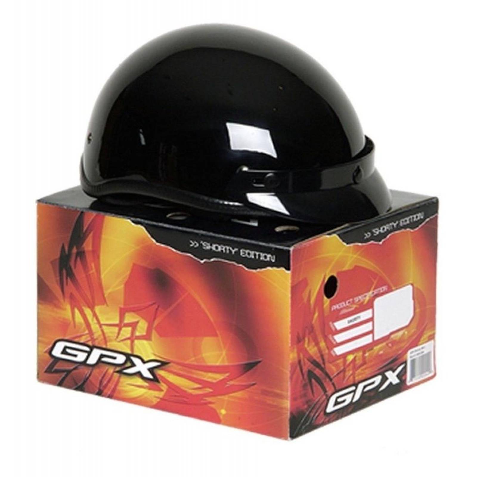 Casco abierto GPX Shorty Negro 
