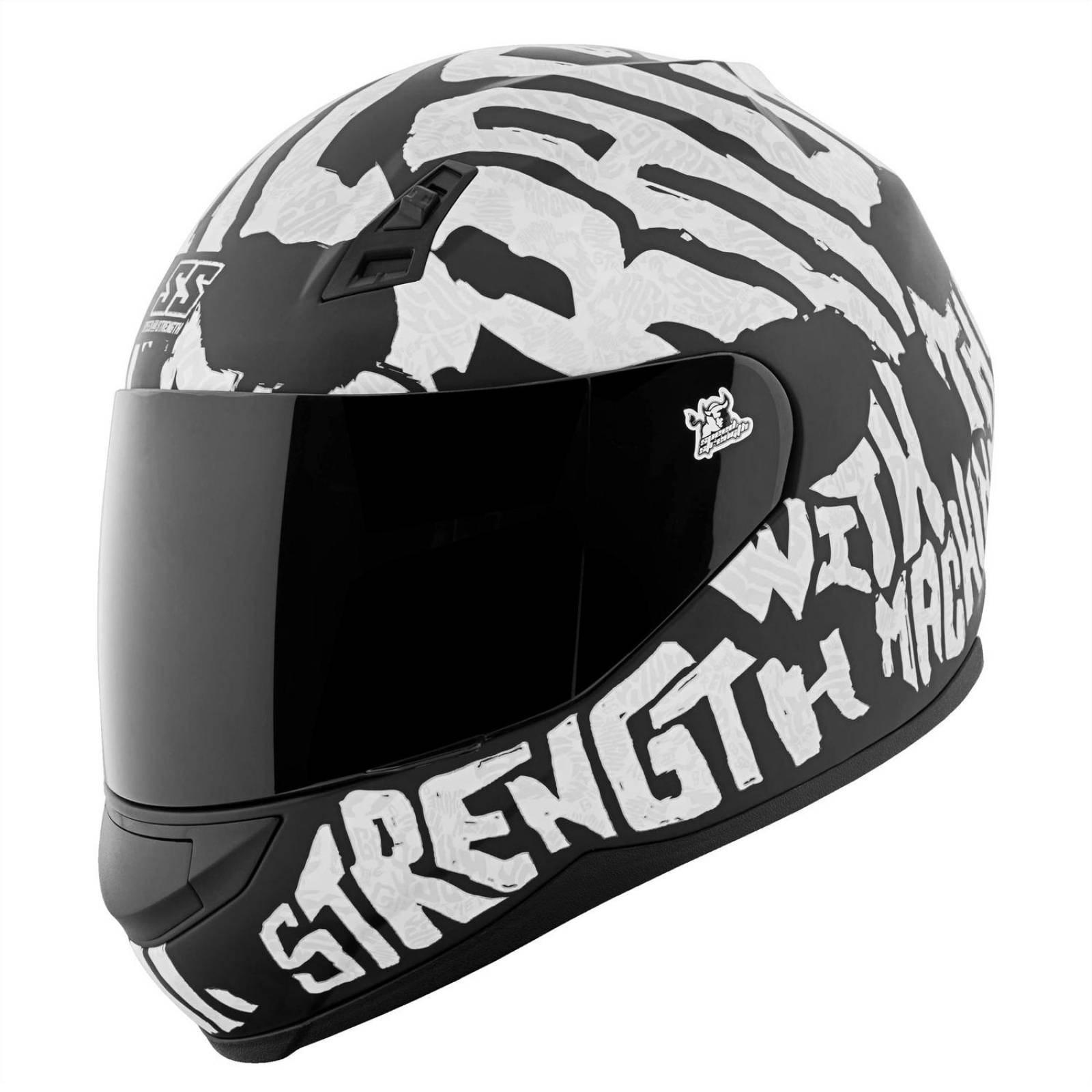 Casco Integral SS1550 Speed & Strength Off The Chain Negro Mate –