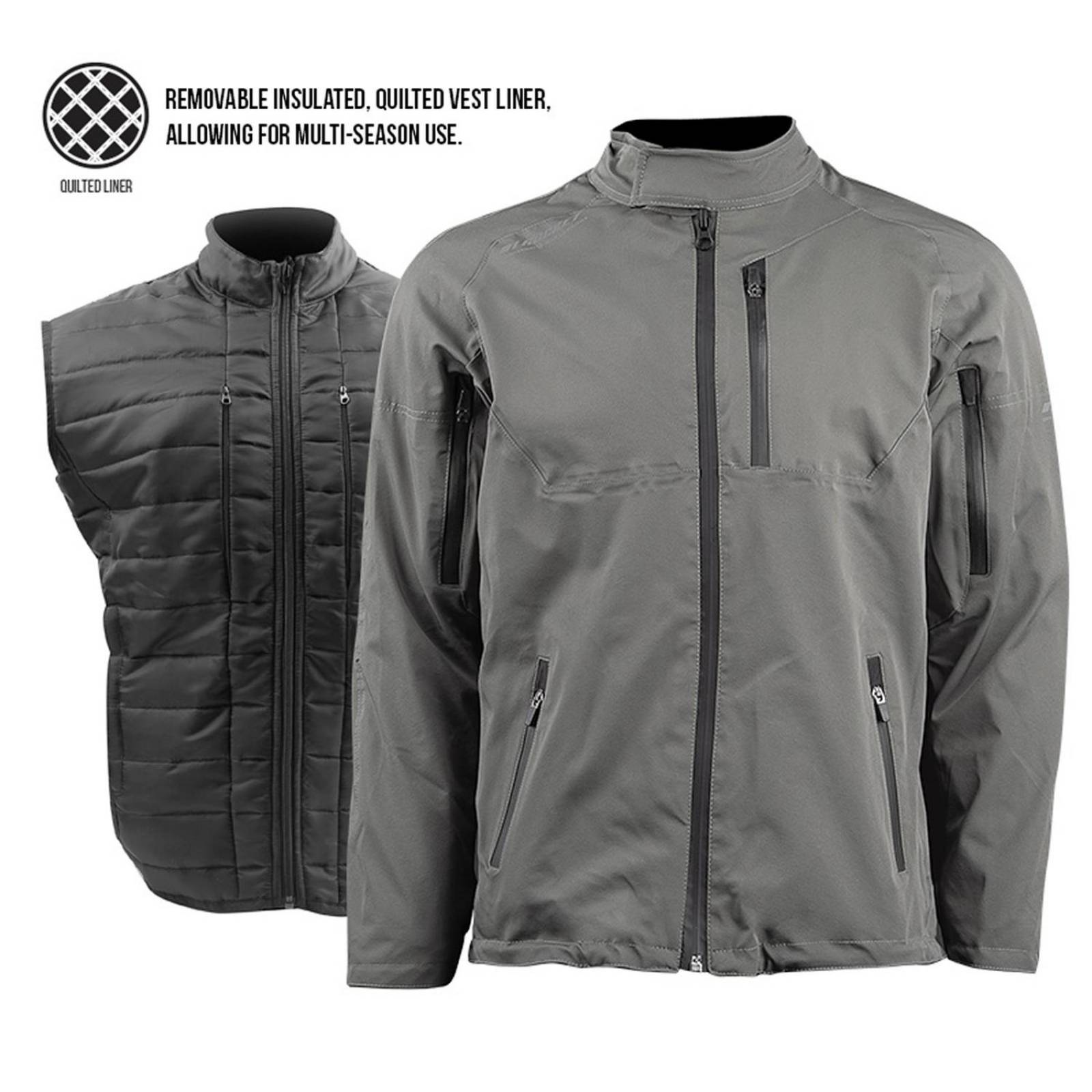 Chamarra Joe Rocket Moto Whistler Impermeable Negra 
