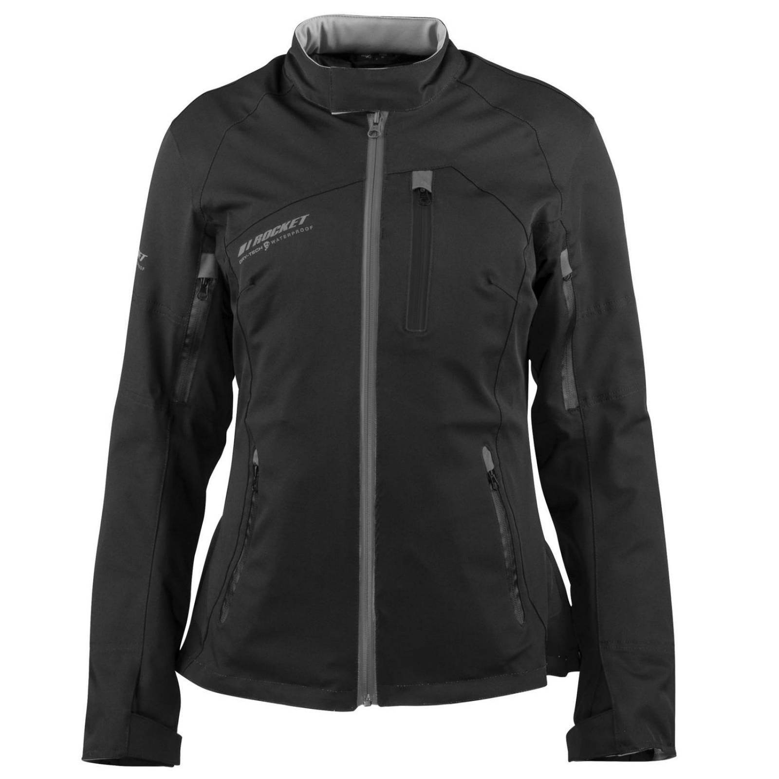 Chamarra Joe Rocket Moto Impermeable Pacifica Negra - Mujer 