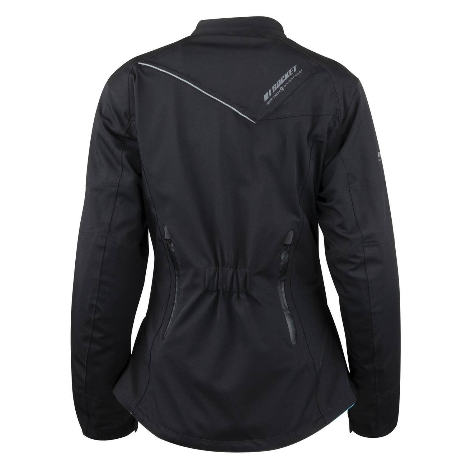 Chamarra Joe Rocket Moto Impermeable Pacifica Negra - Mujer 