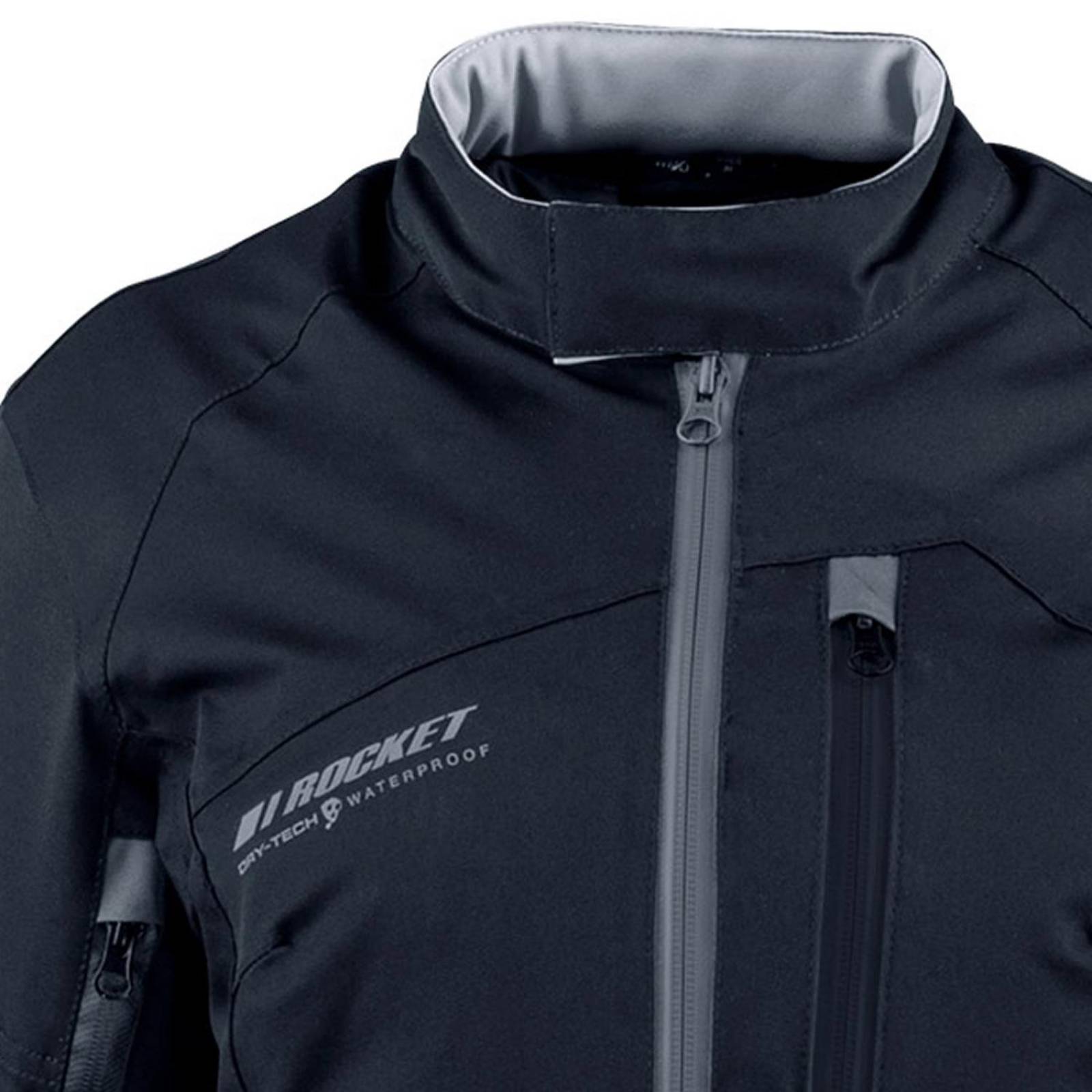 Chamarra Joe Rocket Moto Impermeable Pacifica Negra - Mujer 