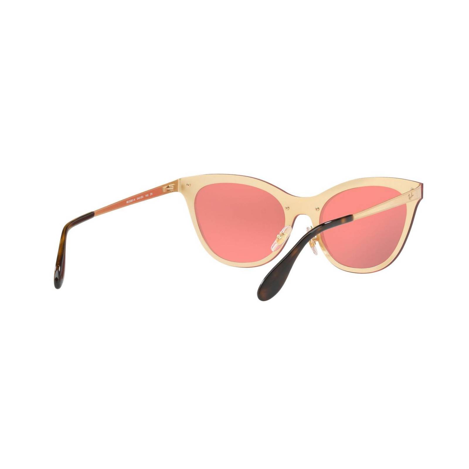 Ray Ban Mujer RB 3580N 043/E4 43 Cat Eye Oro / Rosa Espejo 
