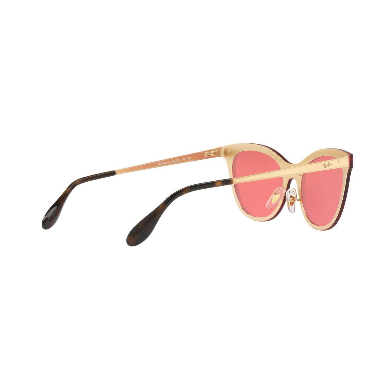 Ray Ban Mujer RB 3580N 043/E4 43 Cat Eye Oro / Rosa Espejo 
