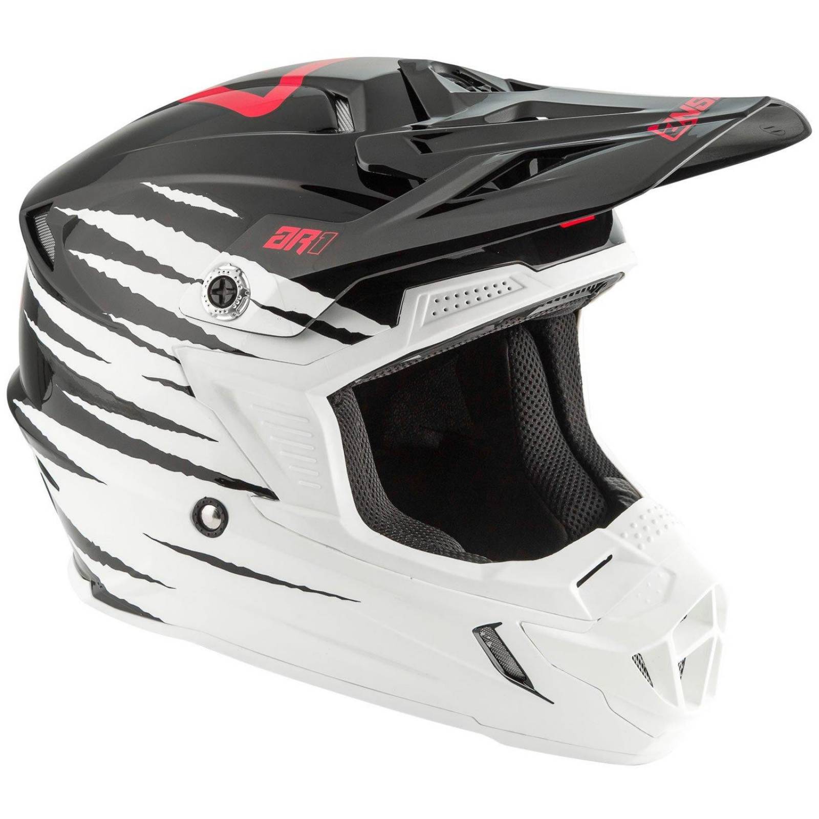 Casco Moto Cross Answer Ar1 Voyd Blanco / Rosa De Mujer