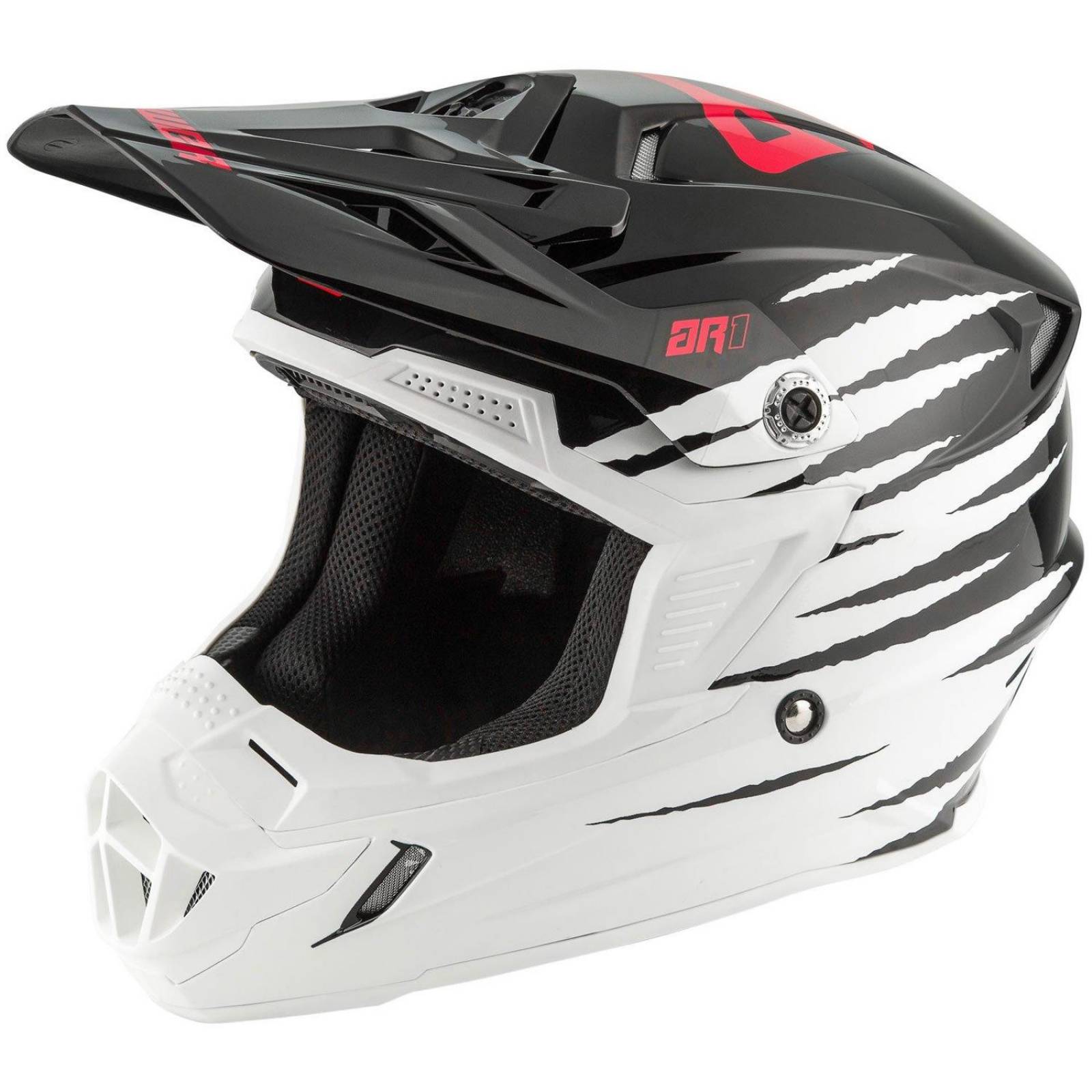 Casco Moto Cross Answer Ar1 Voyd Blanco / Rosa De Mujer