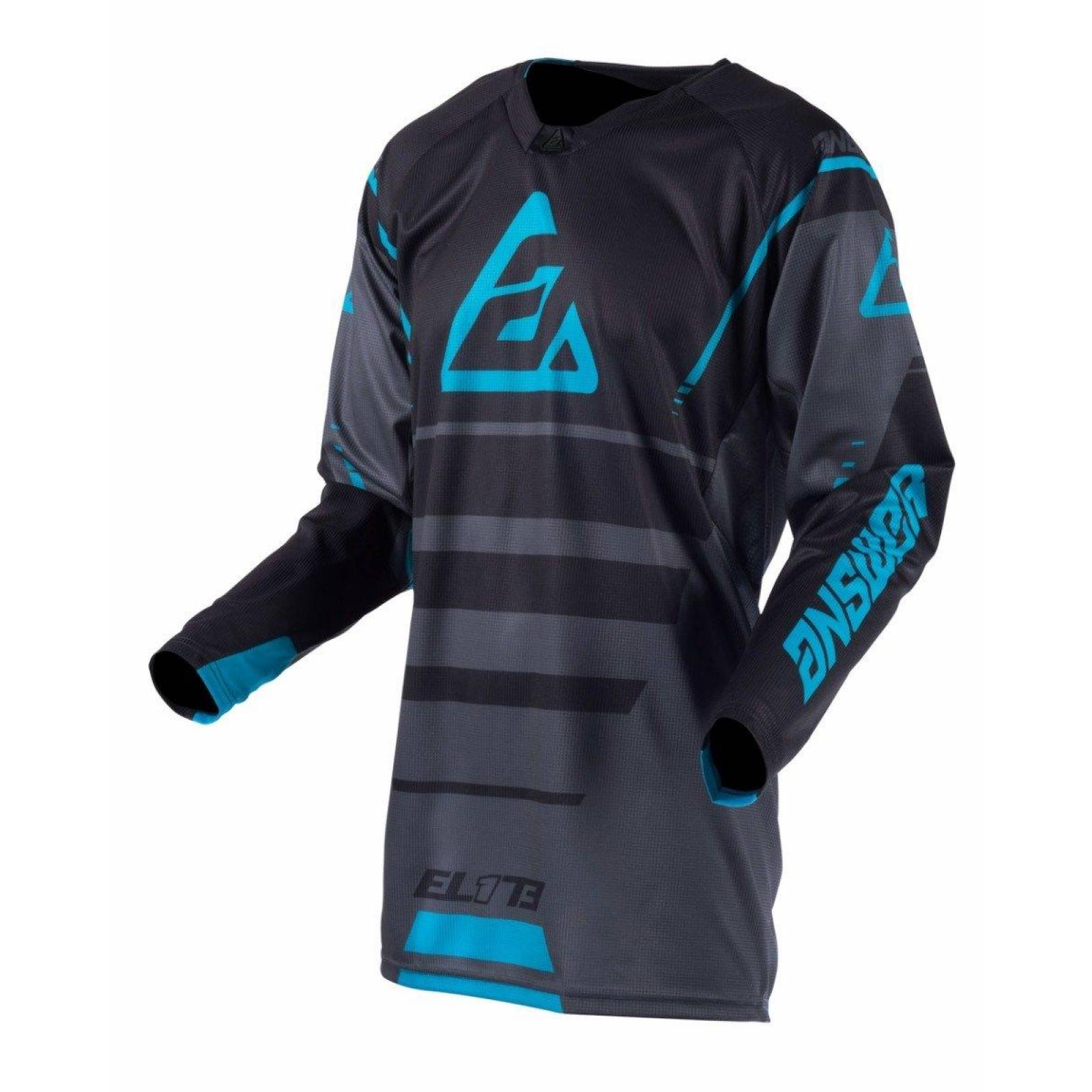 Jersey Answer Elite Force Gris / Azul Moto Cross