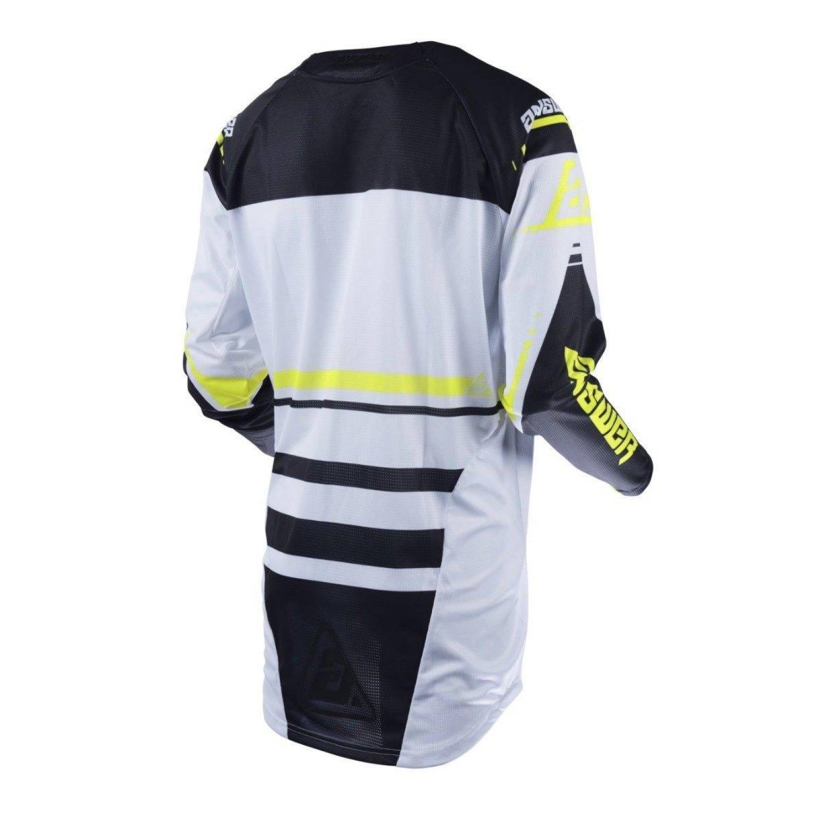 Jersey Answer Elite Force Blanco / Neón Moto Cross 