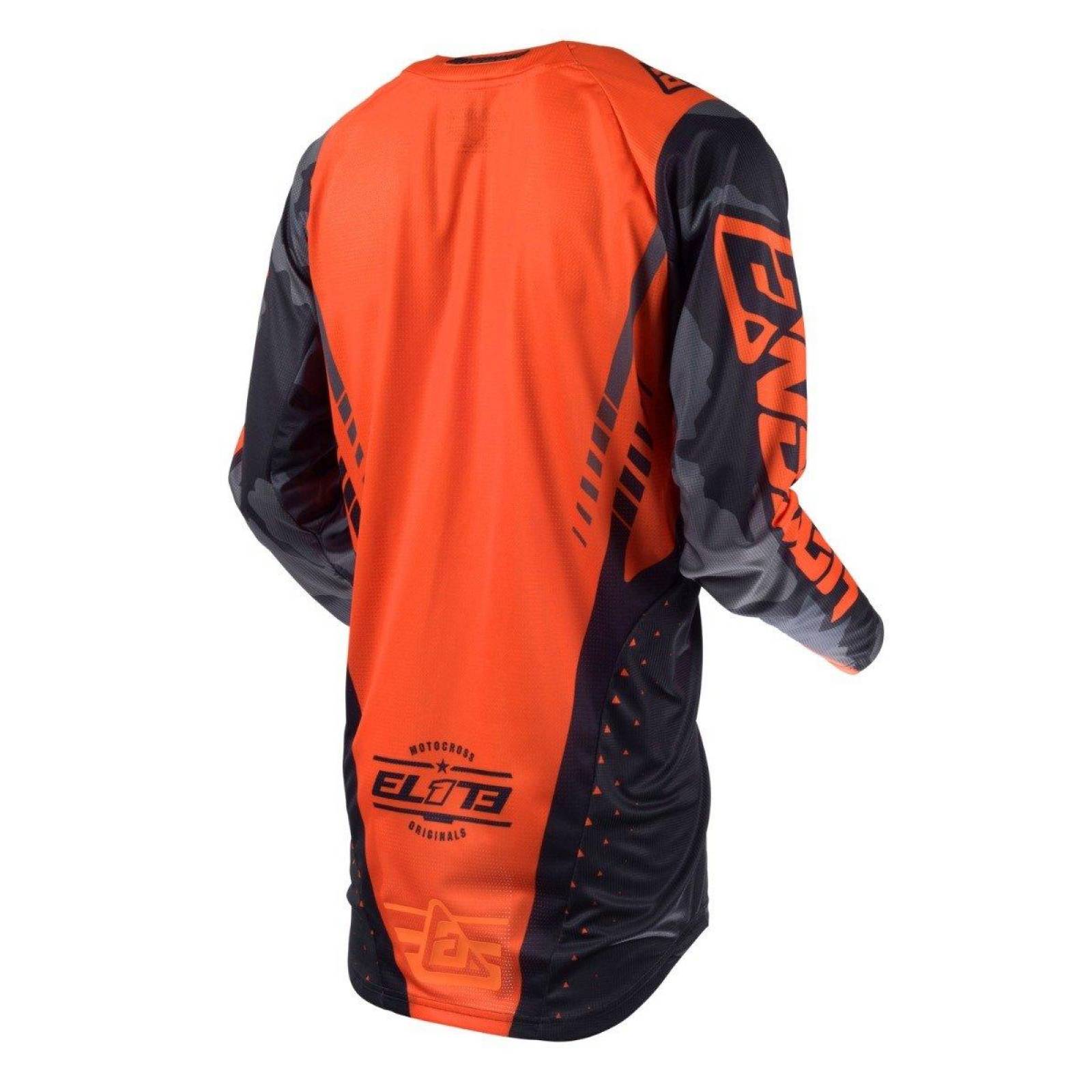 Jersey Answer Elite Discord Negro / Naranja Moto Cross
