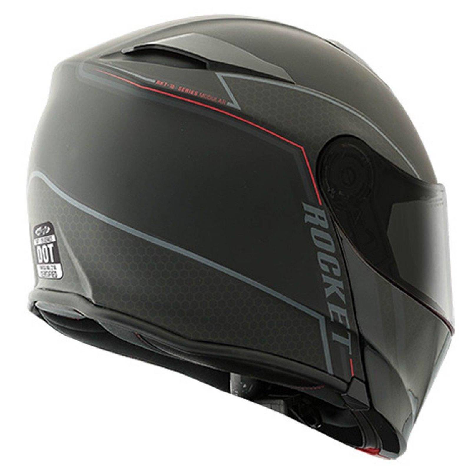 Casco Abatible Modular Joe Rocket RKT 18 Series Alter Ego Negro Mate / Gris 