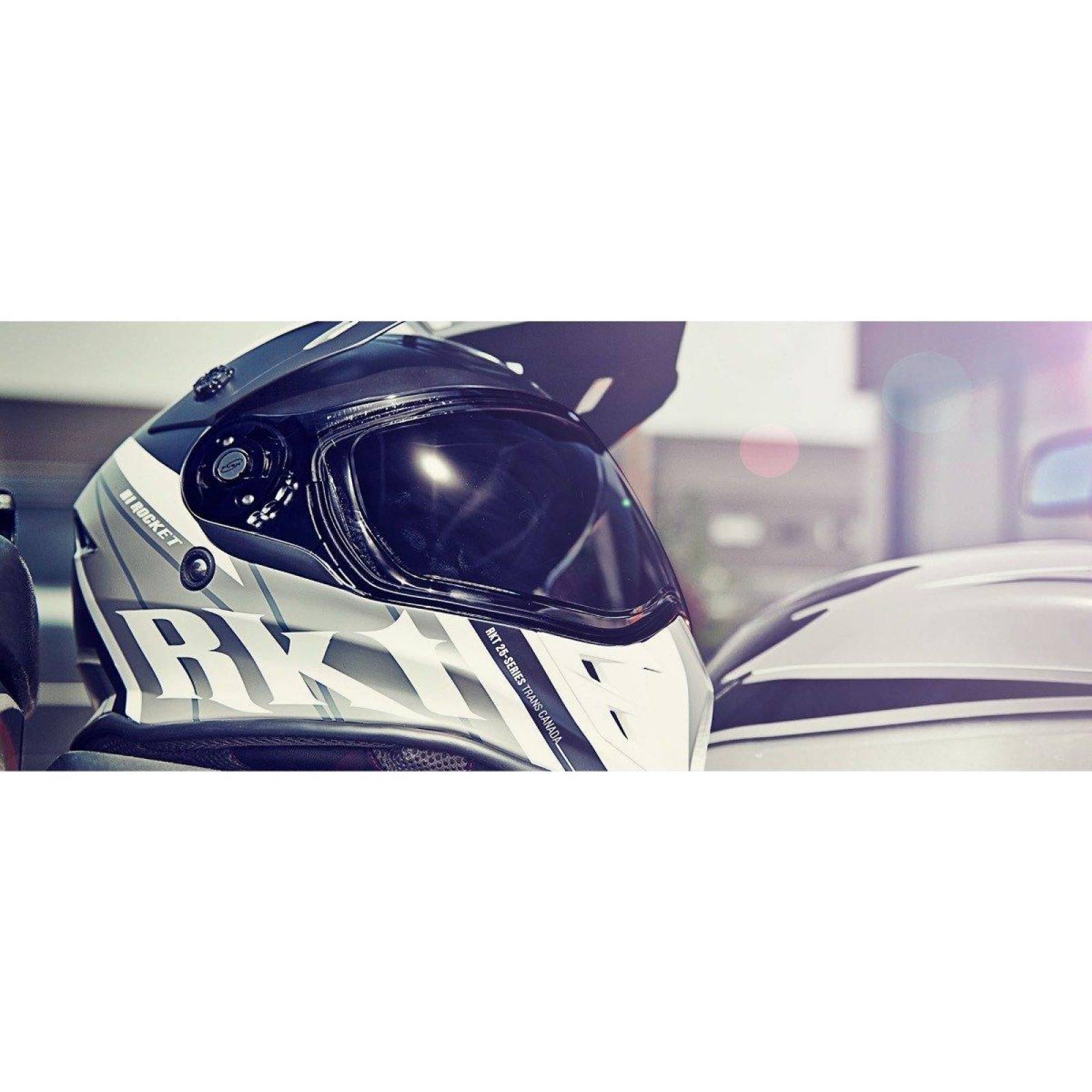 Casco Doble Propósito Joe Rocket RKT 25 Trans Canada Blanco / Gris / Negro Mate