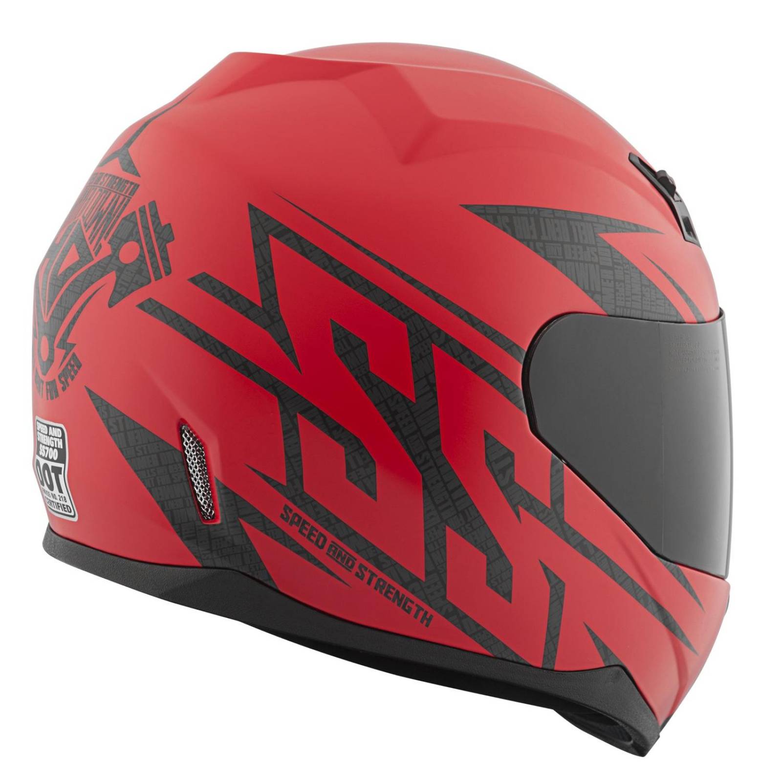 Casco Integral SS700 Hammer Down Speed & Strength Rojo 