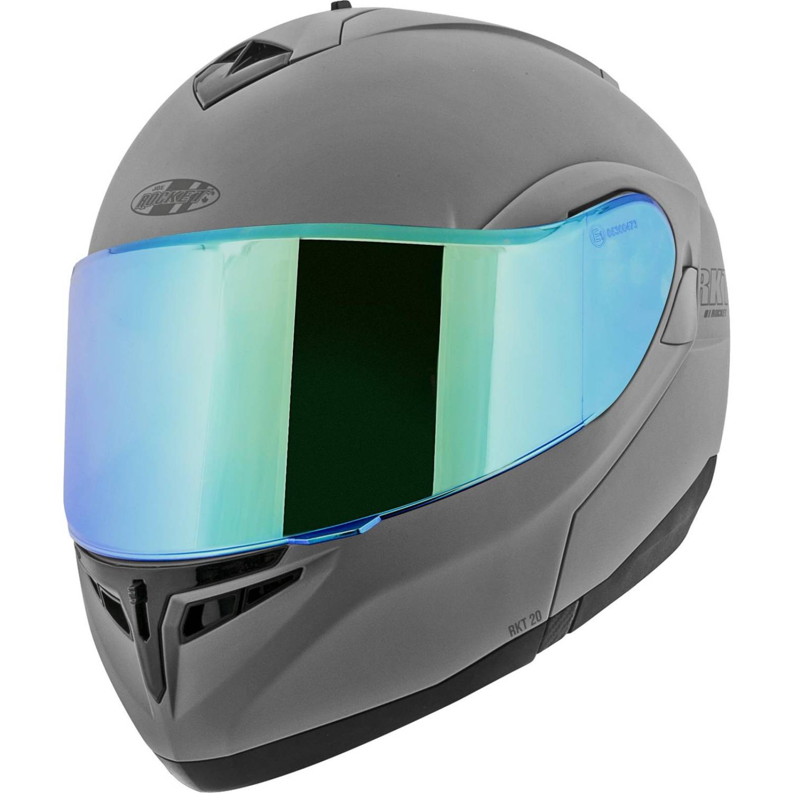 Casco Abatible Joe Rocket RKT 20 Ion Grey Gris Mate Iridium 