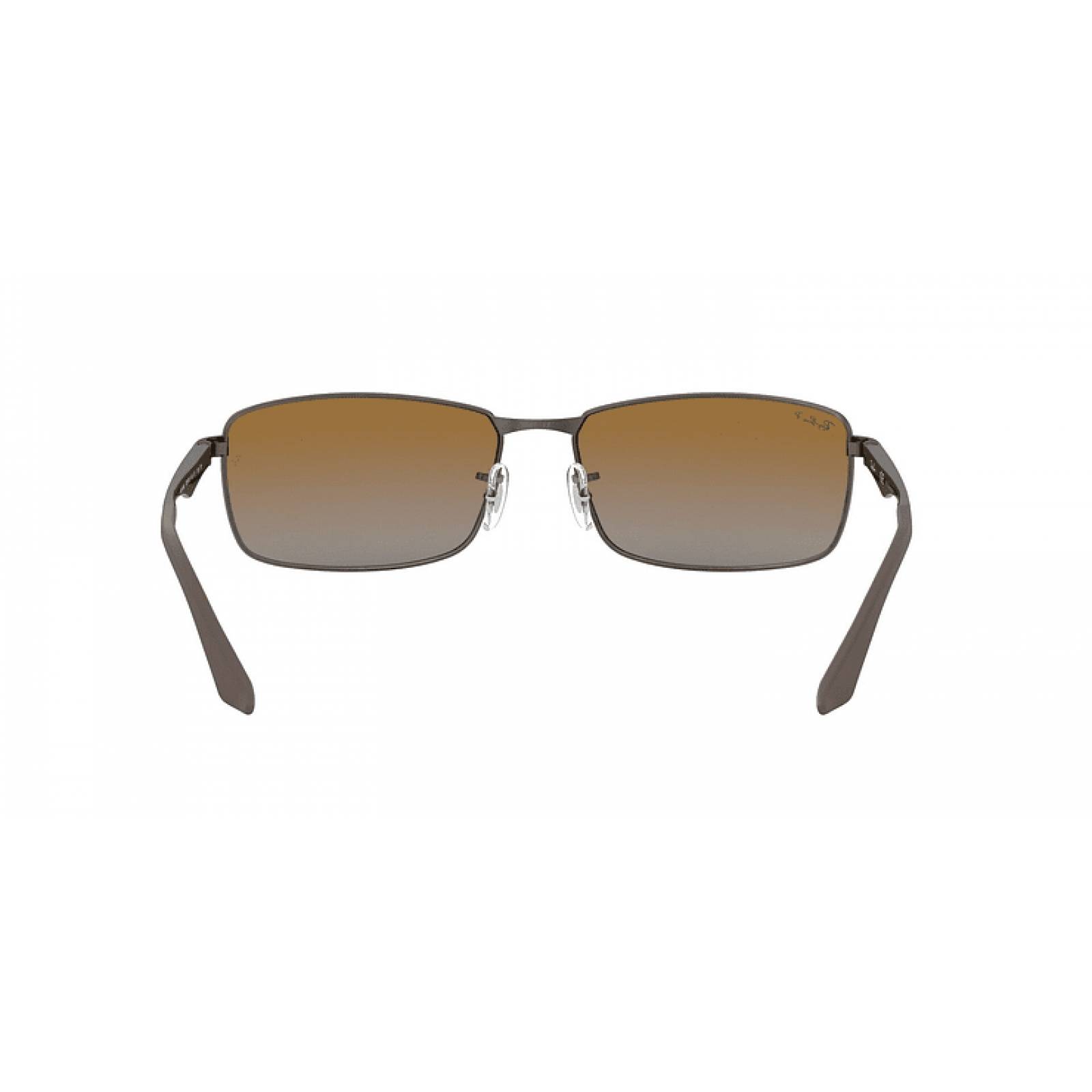  Ray-Ban Gafas de sol rectangulares de metal RB3498 para hombre  : Ropa, Zapatos y Joyería