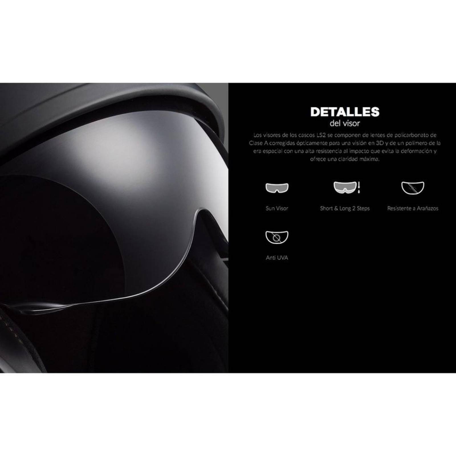 Casco Abierto 3/4 LS2 OF599 Spitfire Skull Rider Negro Mate 