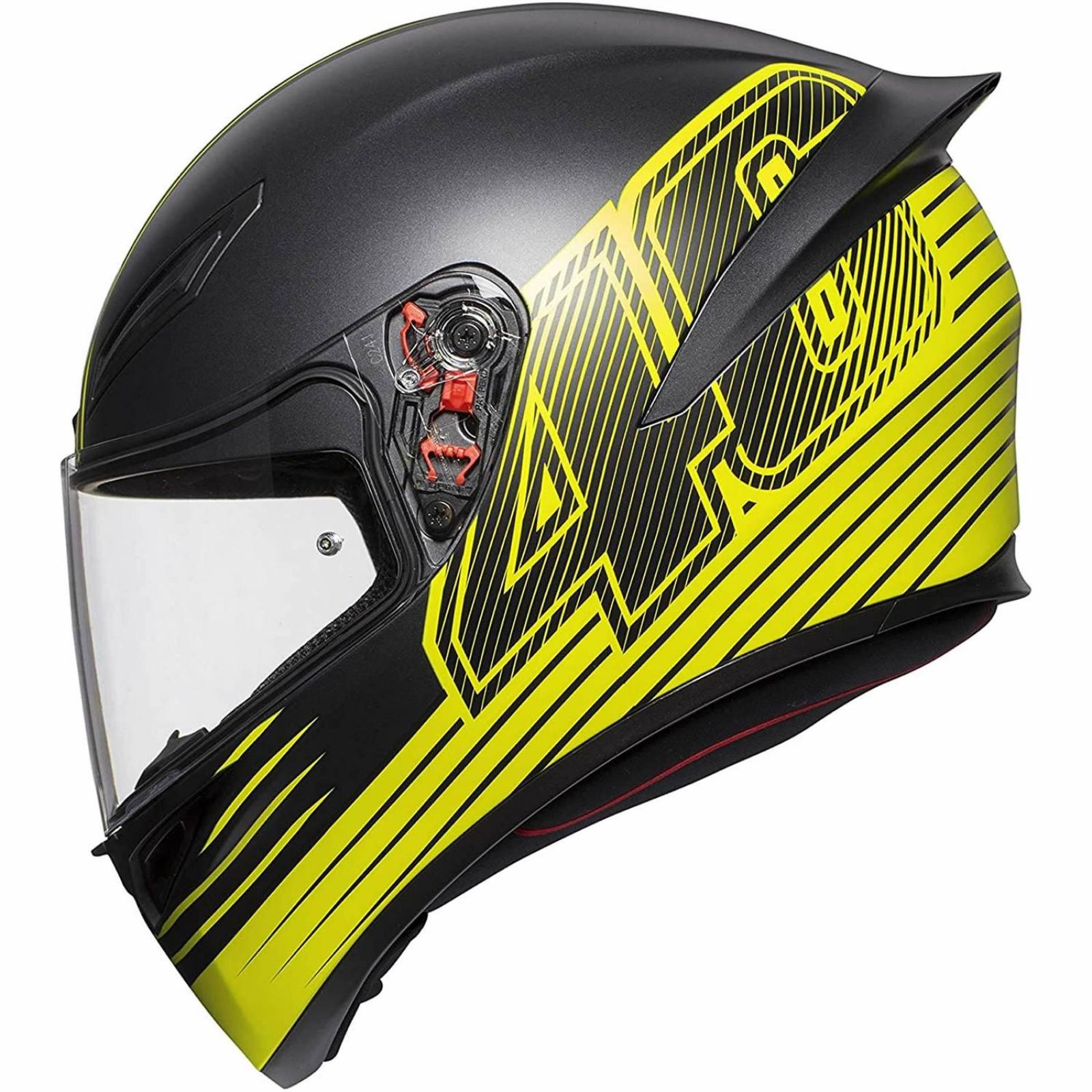 Casco Integral AGV K1 Solid Negro Mate ECE2205 Top - Edge 46 