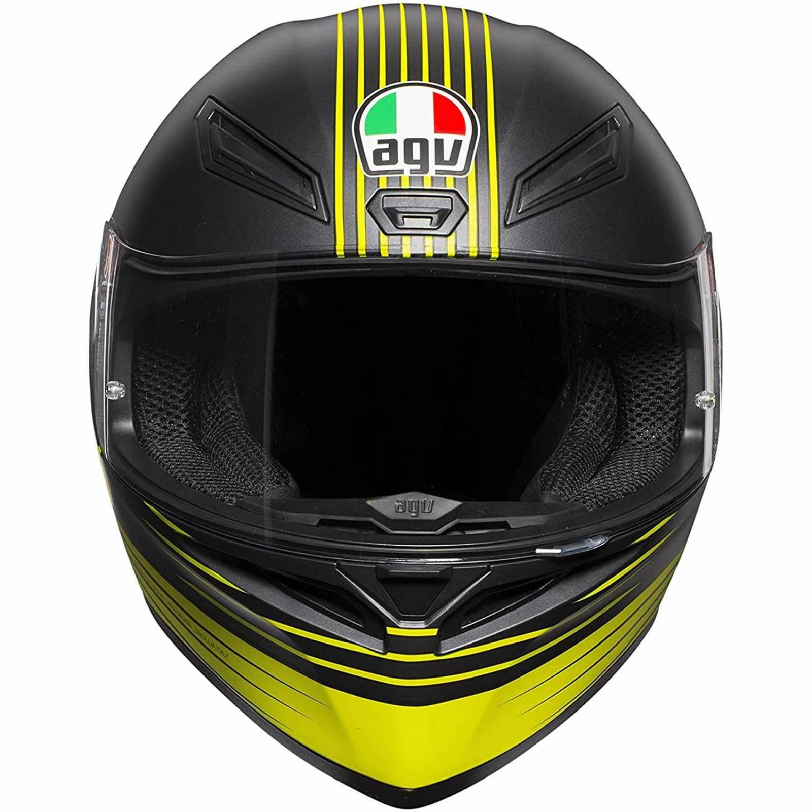 Casco Integral AGV K1 Solid Negro Mate ECE2205 Top - Edge 46 