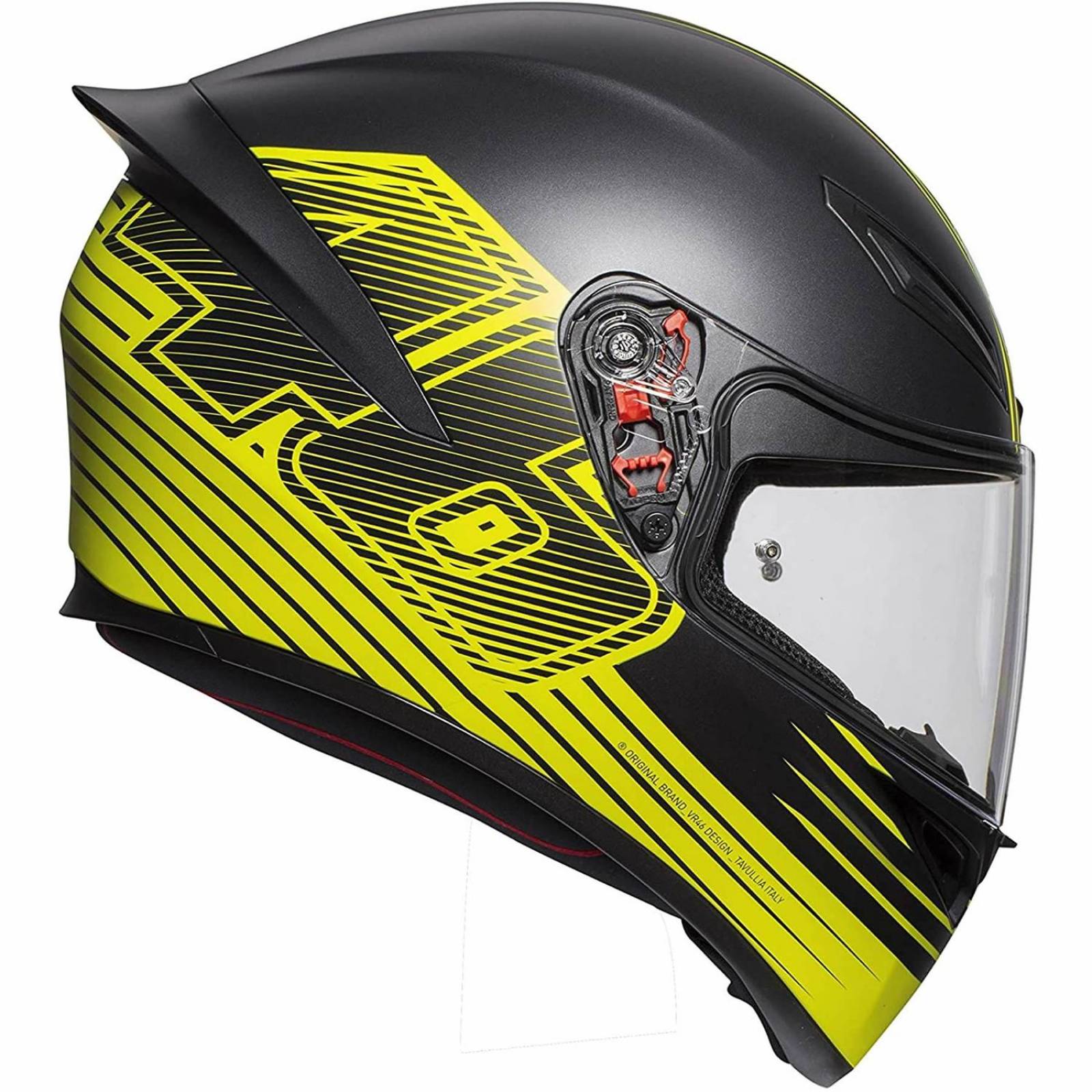 Casco Integral AGV K1 Solid Negro Mate ECE2205 Top - Edge 46 