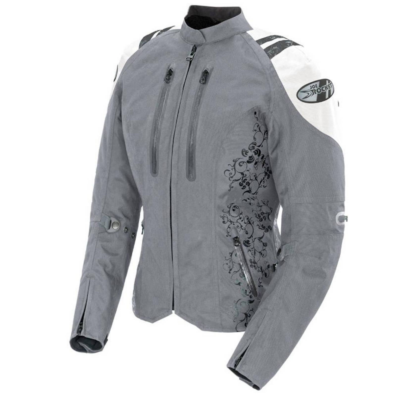 Chamarra Impermeable Joe Rocket Atomic 4.0 Gris de Mujer 