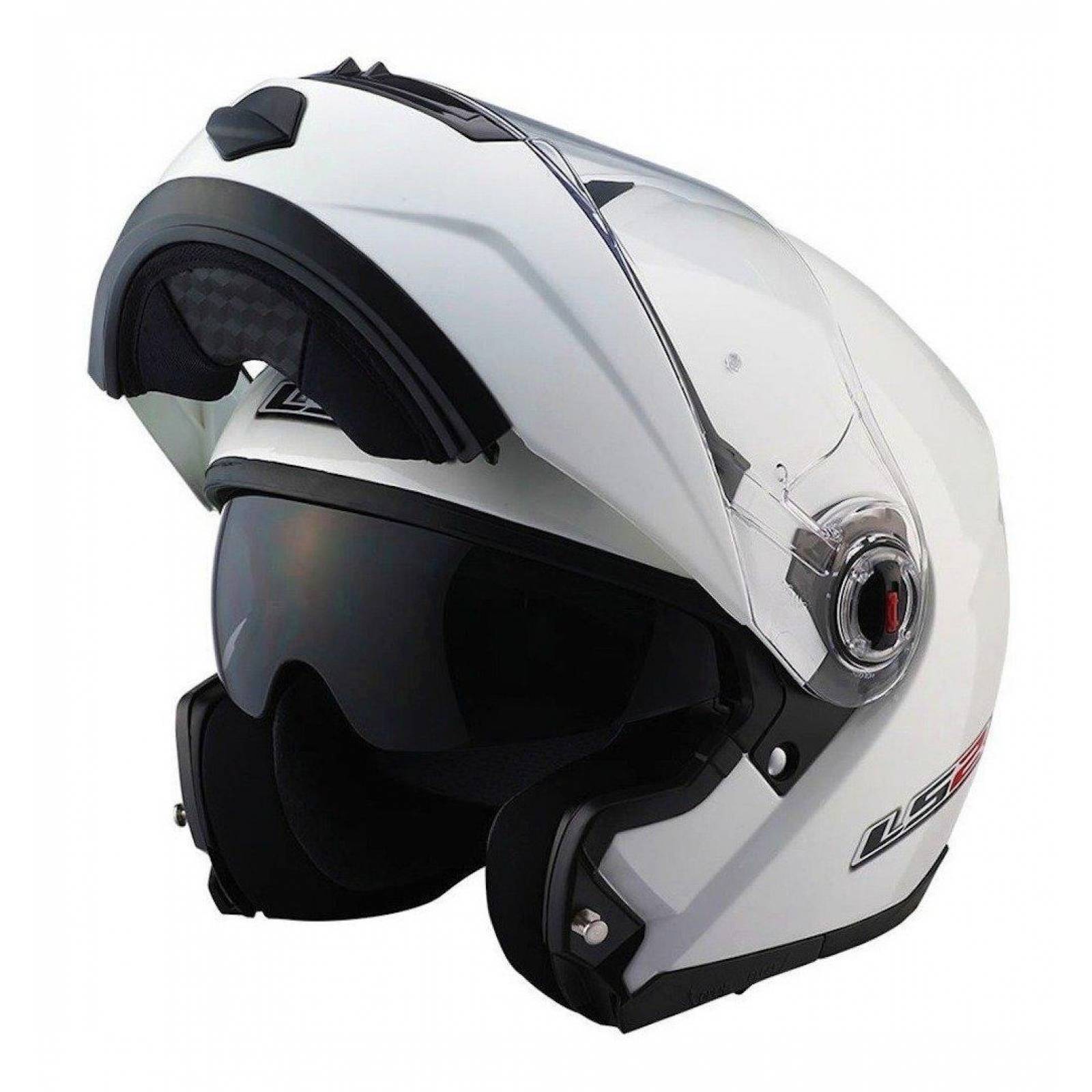 Casco Abatible Modular LS2 FF386 Blanco