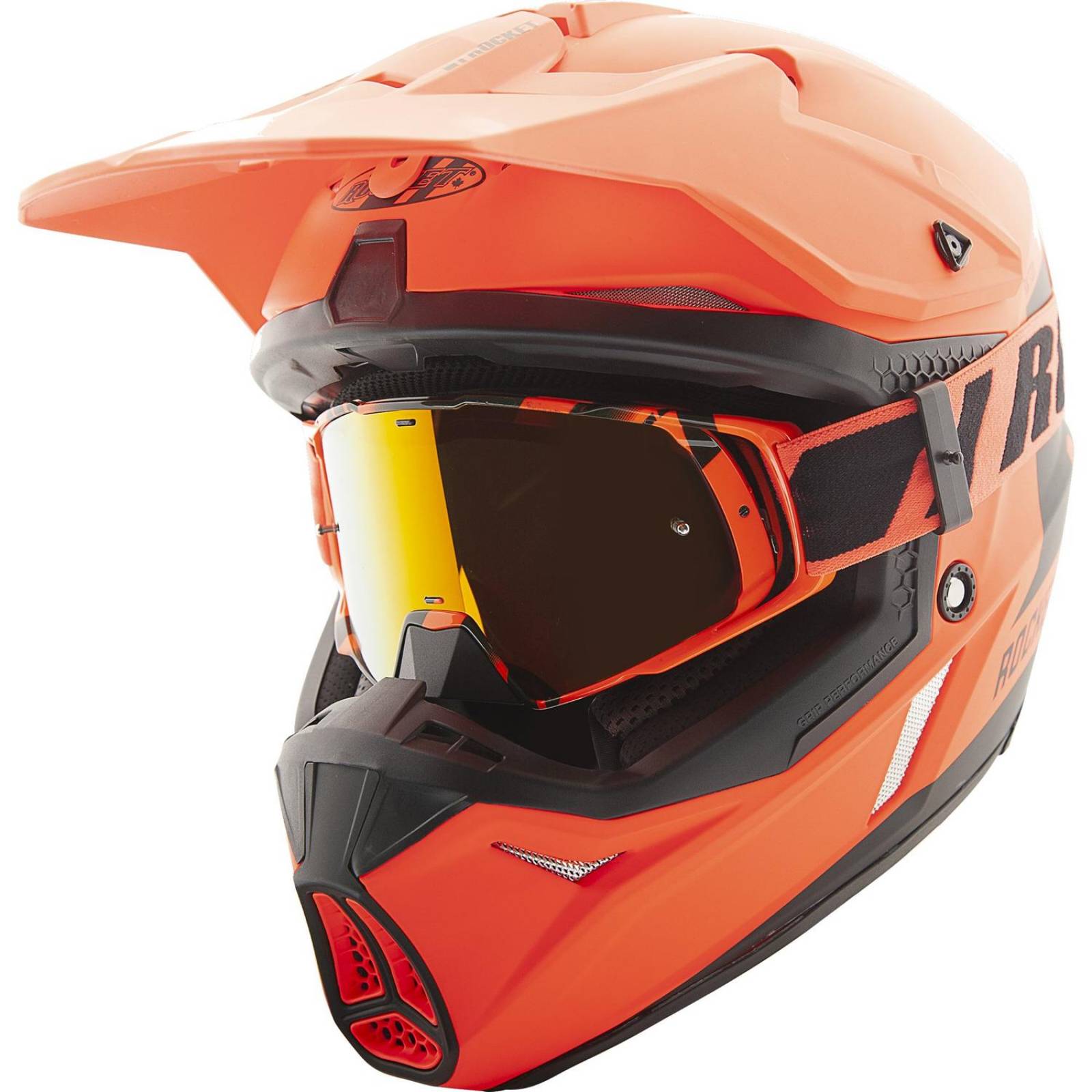 Casco Moto Cross Joe Rocket Rkt 22 Racing Orange 