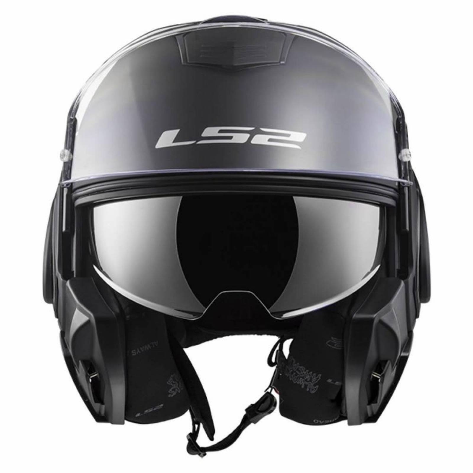 Casco Abatible Modular LS2 FF399 Valiant 180 Negro Mate