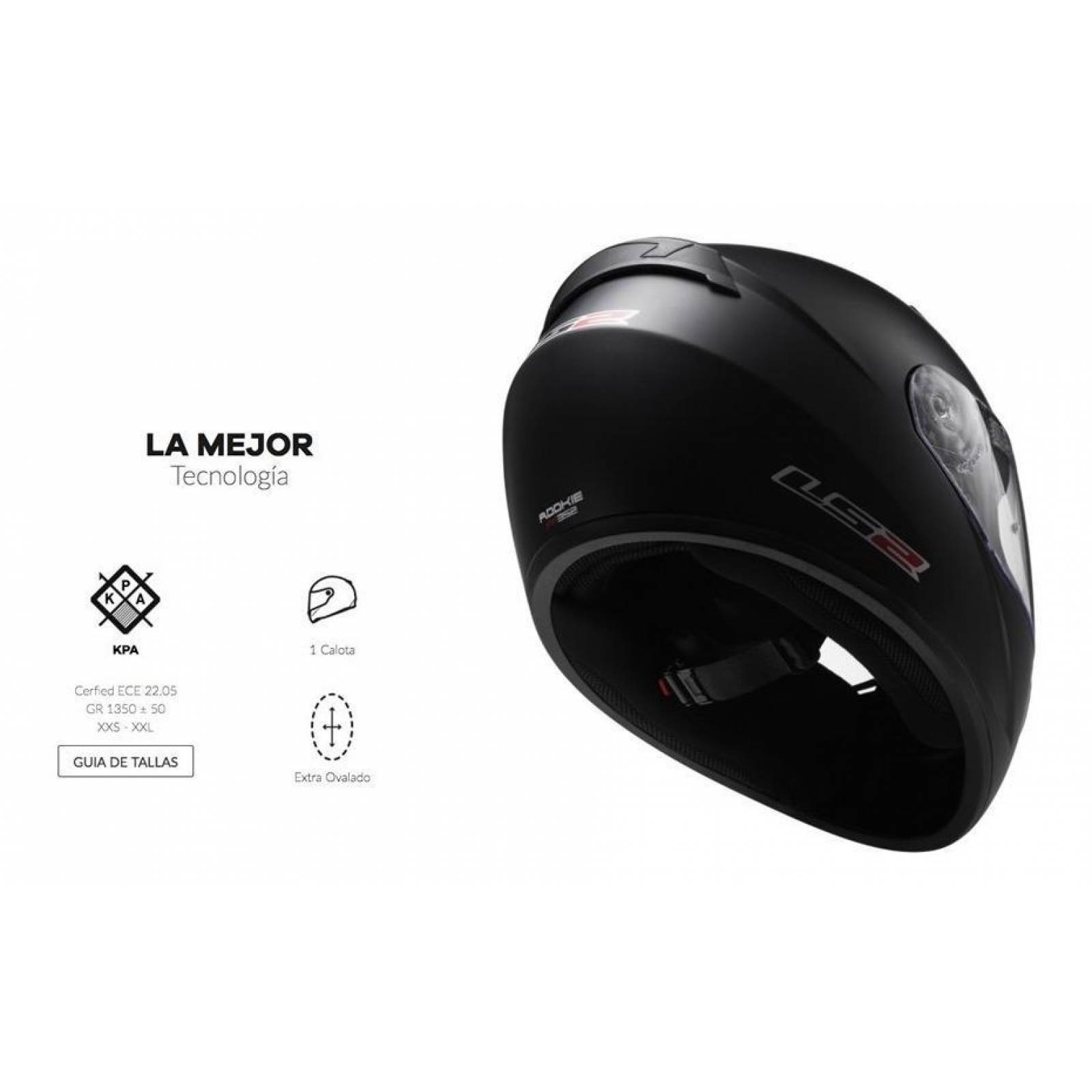 Casco Integral LS2 FF352 Rookie Fan Road Naranja Mate 