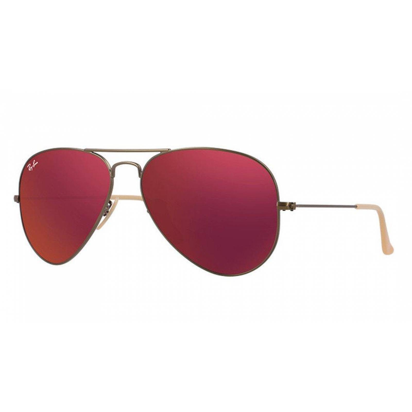 Ray Ban Aviator 3025 167/2K Brushed Bronze/ Red Mirror Flash 