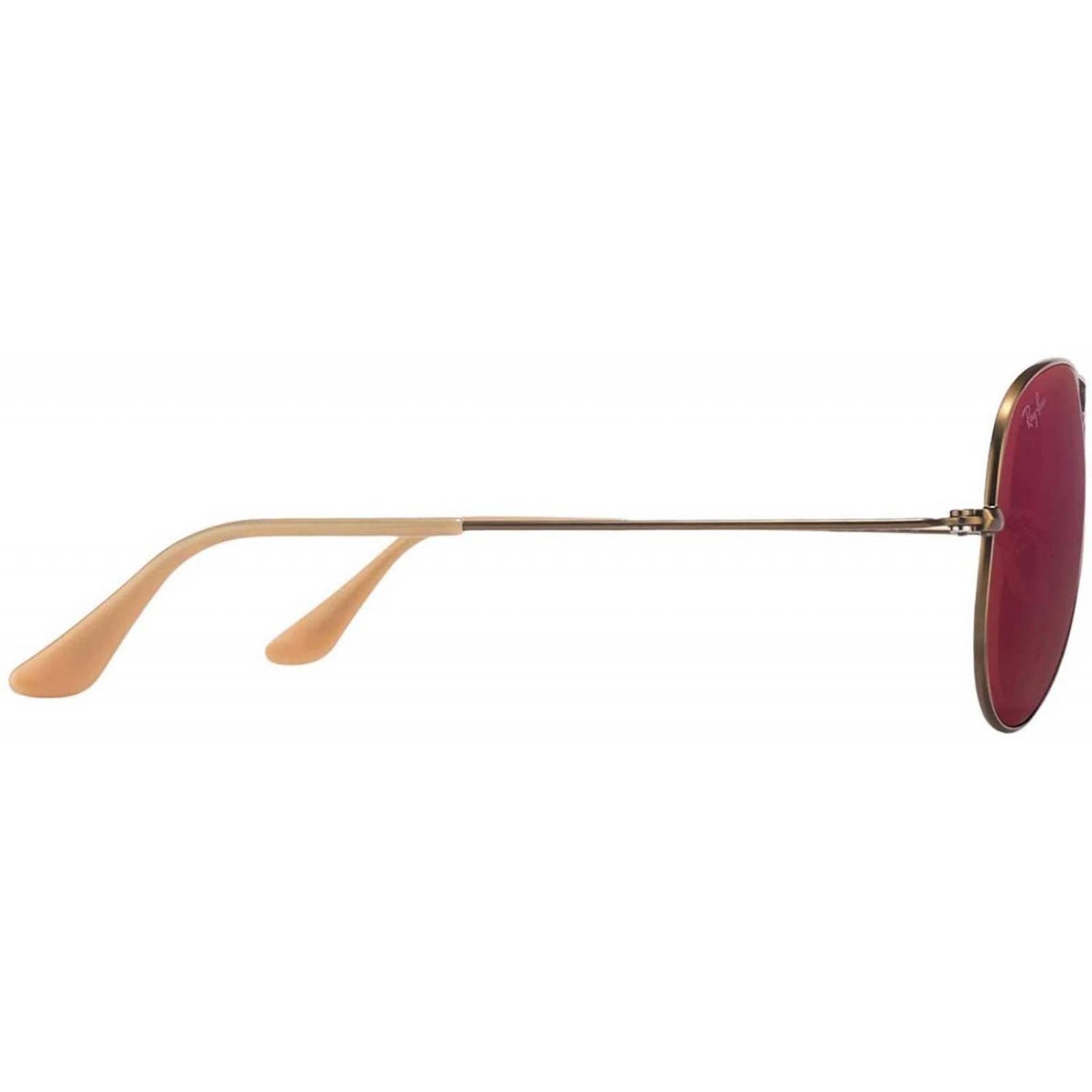 Ray Ban Aviator 3025 167/2K Brushed Bronze/ Red Mirror Flash 