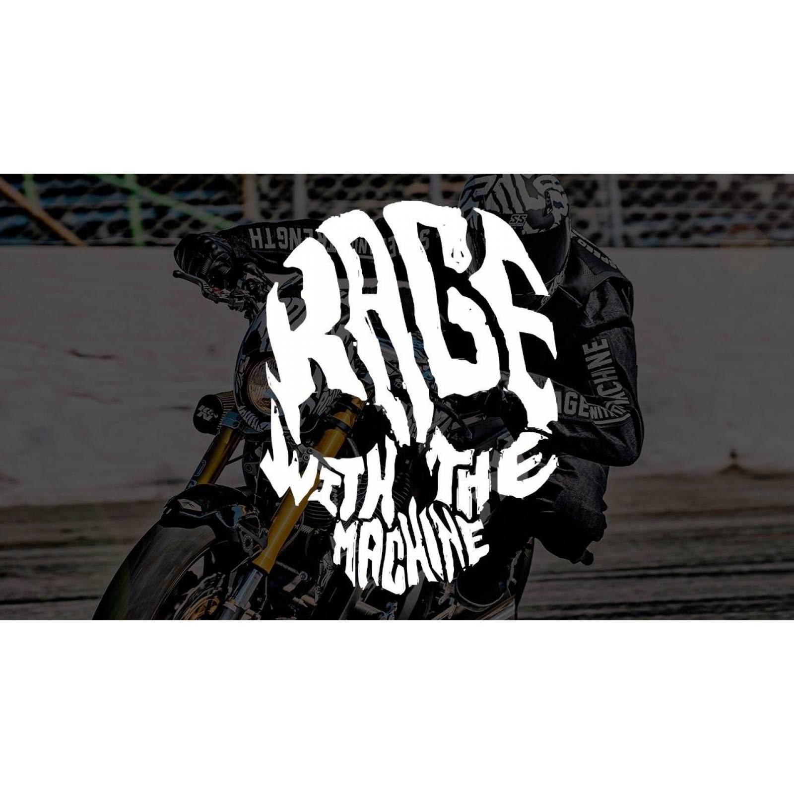 Chamarra Speed and Strength Rage With The Machine Moto Piel / Mezclilla 