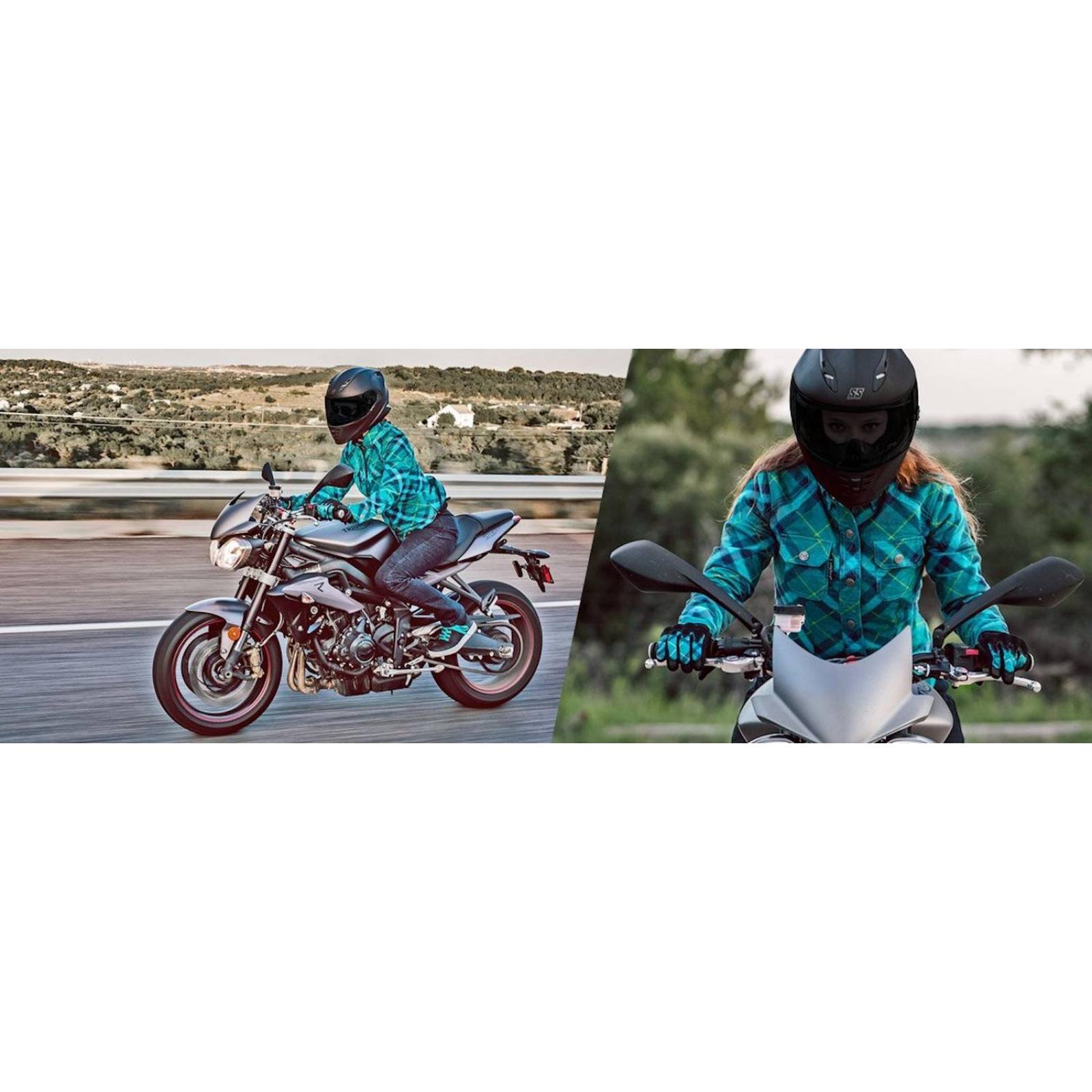 Camisa Speed & Strength Cross My Heart Mujer Algodón / Kevlar Teal 