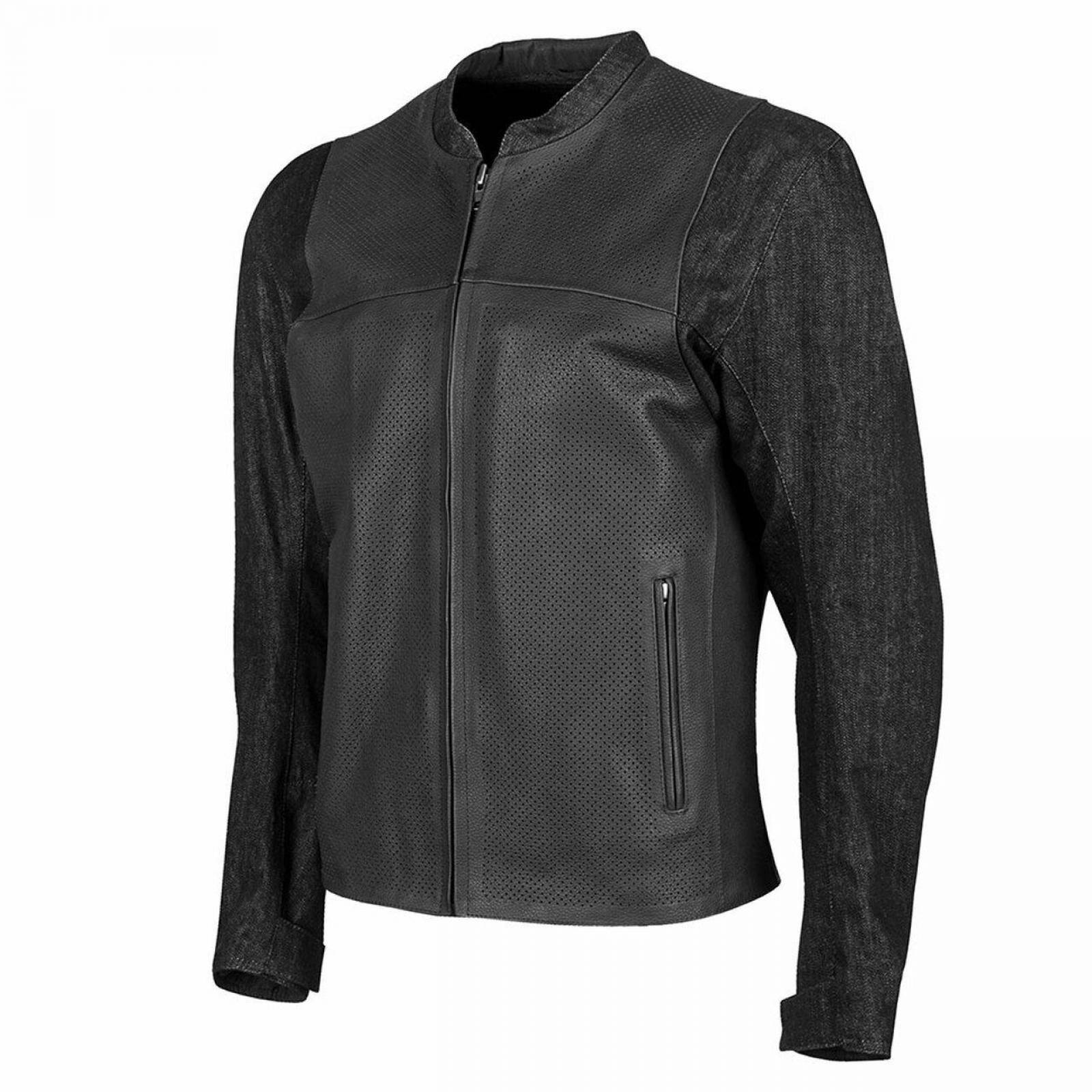 Chamarra Speed And Strength Ground & Pound Moto Piel / Mezclilla 